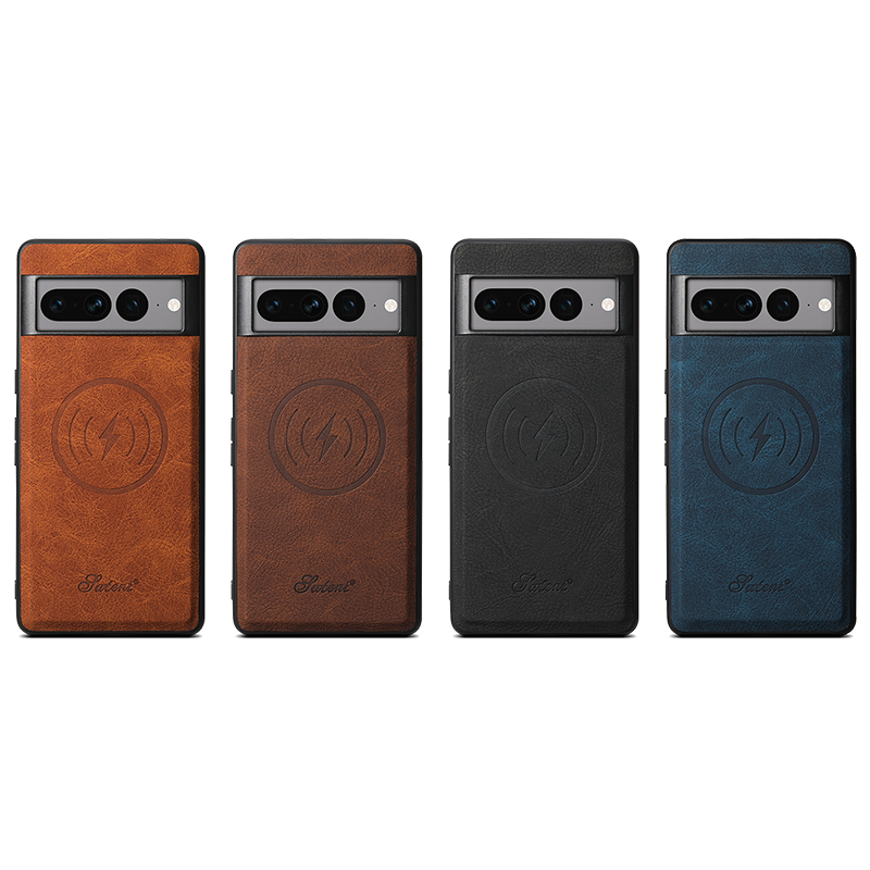 SUTENI H16DK Luxury PU Leather Phone Case Magnet Wireless Charging Frosted Feel For Google Pixel 9XL 8Pro 7A 6