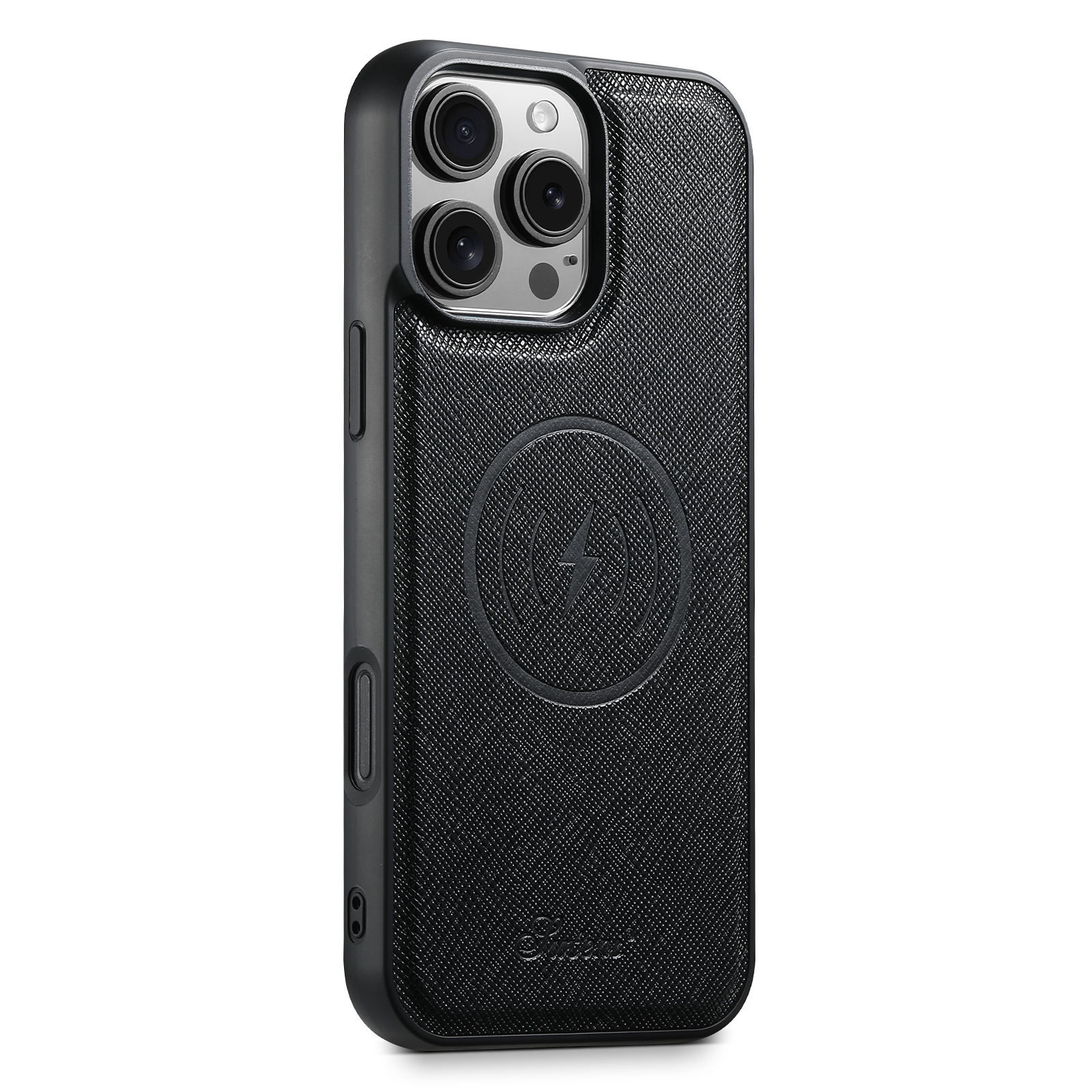 SUTENI H18SZDK Magnet Wireless Charging Phone Case Luxury PU Leather For iPhone 16 Pro Max 15 Plus 14 13 12