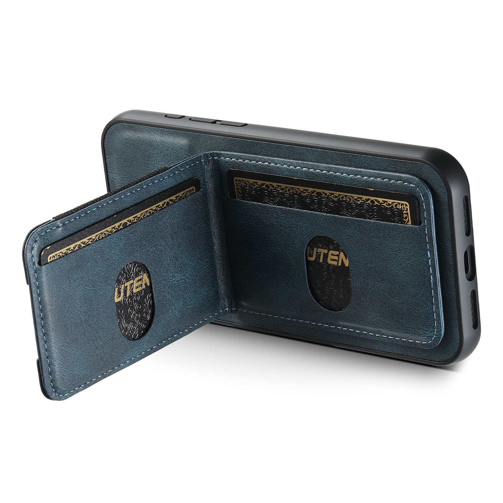 SUTENI H03YL Card Holder Phone Case Luxury PU Leather Stand For iPhone 16 Pro Max 15 Plus 14 13 12 11