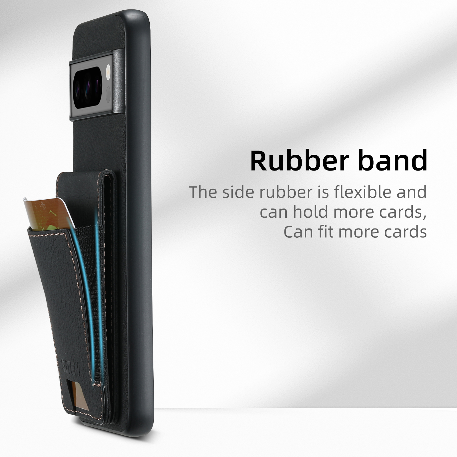 SUTENI H03LZ Luxury PU Leather Card Holder Stand Phone Case Frosted Feel For Google Pixel 9XL 8Pro 7A 6