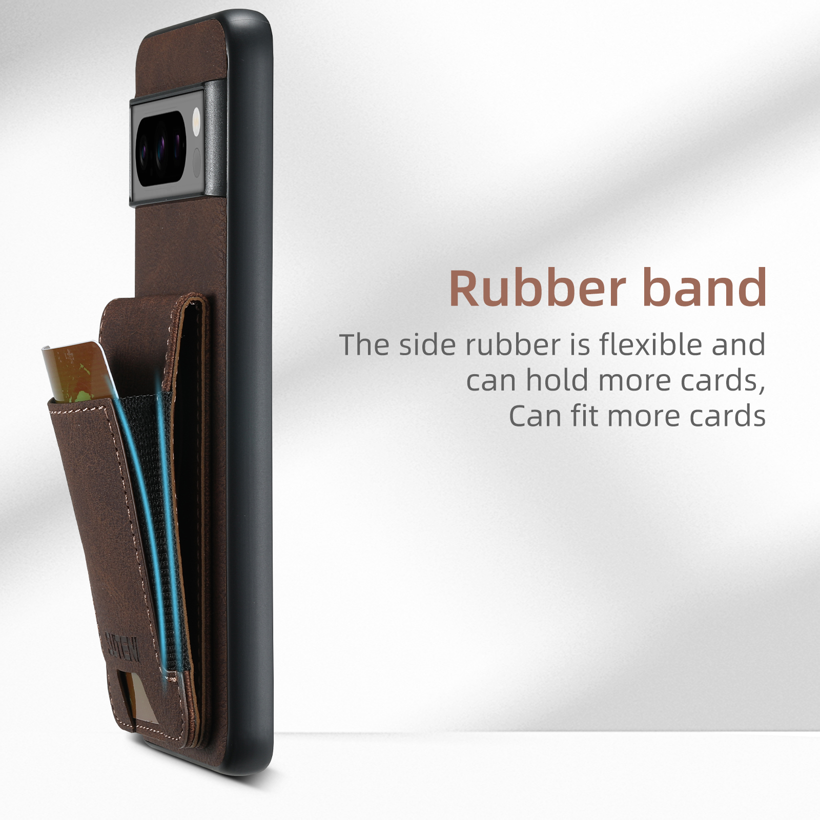 SUTENI H03LZ Luxury PU Leather Card Holder Stand Phone Case Frosted Feel For Google Pixel 9XL 8Pro 7A 6