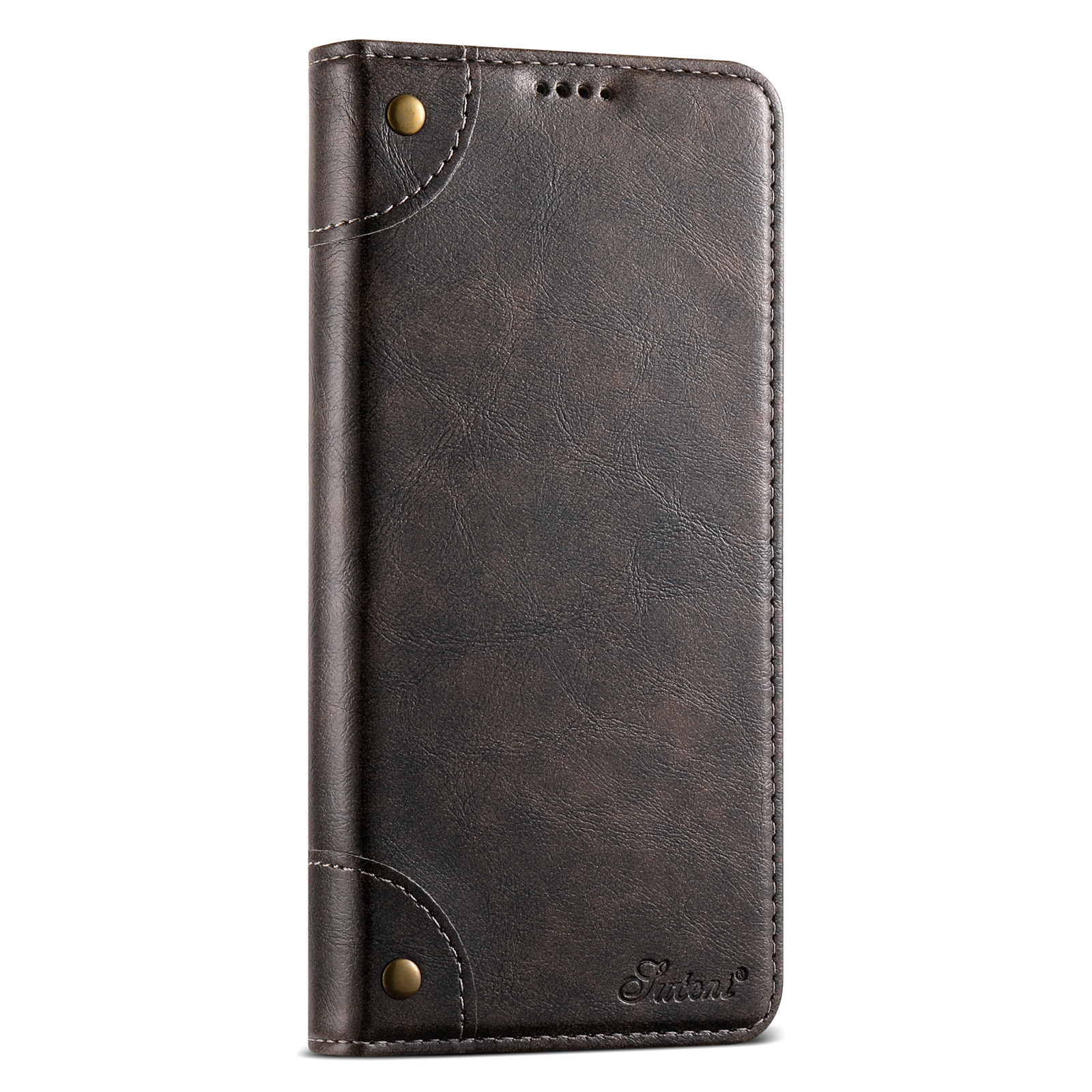 SUTENI BLK Phone Case PU Leather Card Holder Stand Wallet Magnet Flip Cover For Samsung S24Ultra S23Plus S22 Note20
