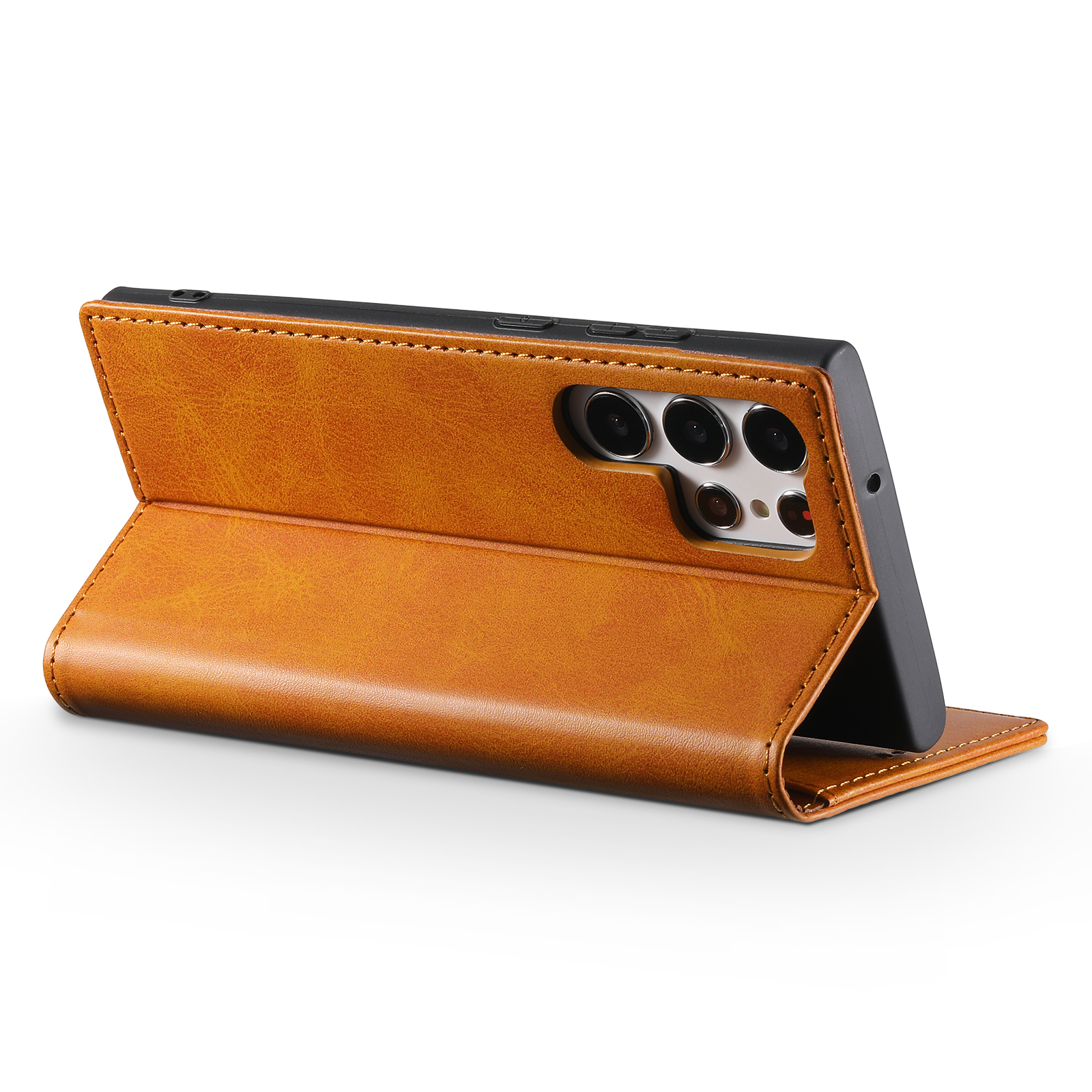 SUTENI J01 PU Leather Card Holder Stand Wallet Magnet Flip Cover Phone Case For Samsung S24Plus S23Ultra S22 Note20