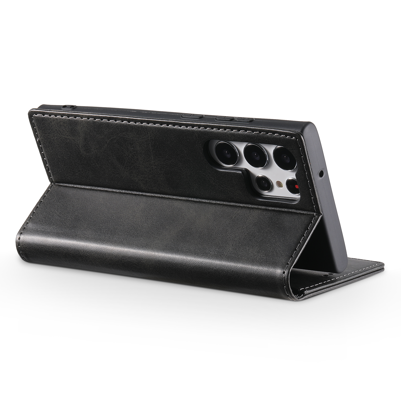 SUTENI J01 PU Leather Card Holder Stand Wallet Magnet Flip Cover Phone Case For Samsung S24Plus S23Ultra S22 Note20