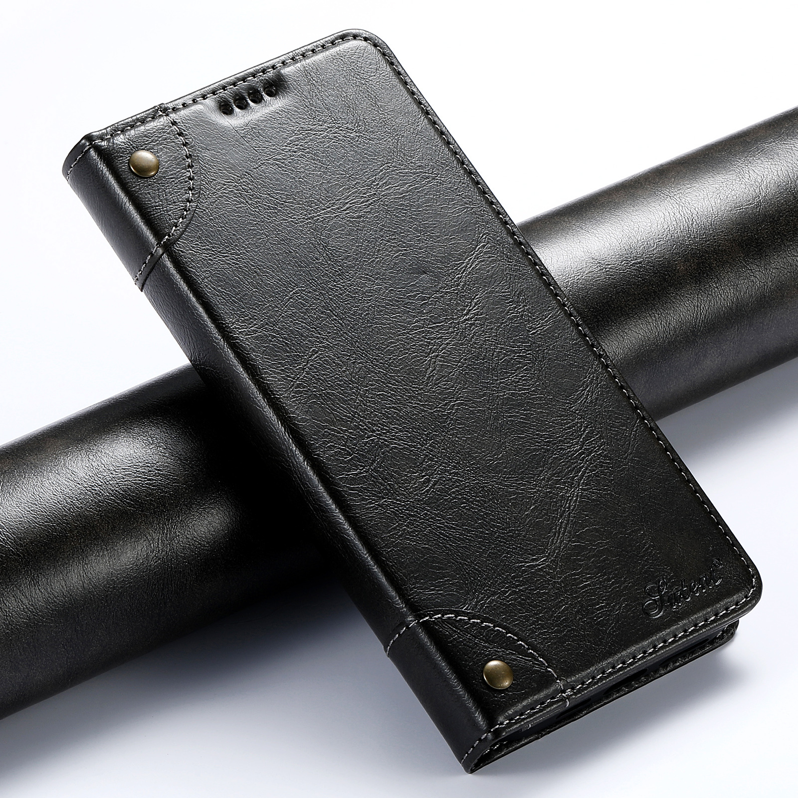 SUTENI BLK Phone Case PU Leather Card Holder Stand Wallet Magnet Flip Cover For iPhone 16 Pro Max 15 Plus 14 13 12 Mini 11