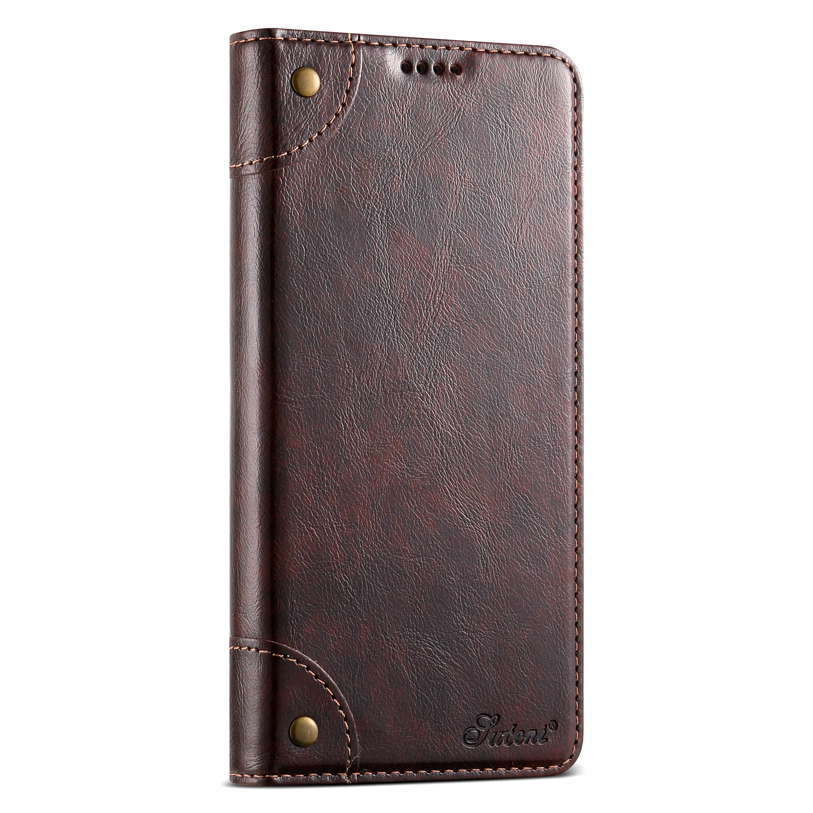 SUTENI BLK Phone Case PU Leather Card Holder Stand Wallet Magnet Flip Cover For Samsung S24Ultra S23Plus S22 Note20