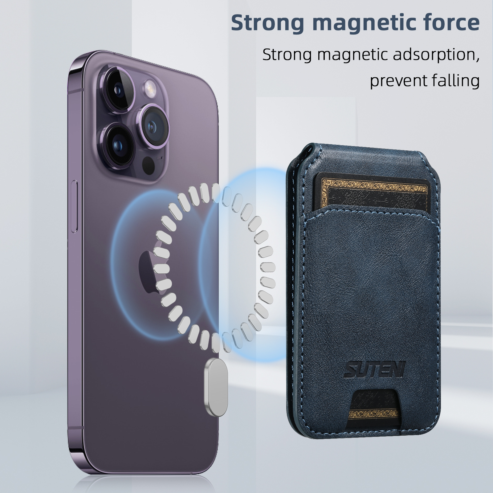 SUTENI S2 Mobile Phone Wallet Magnet Flip Pocket Card Storage Luxury PU Leather Bag Wallet