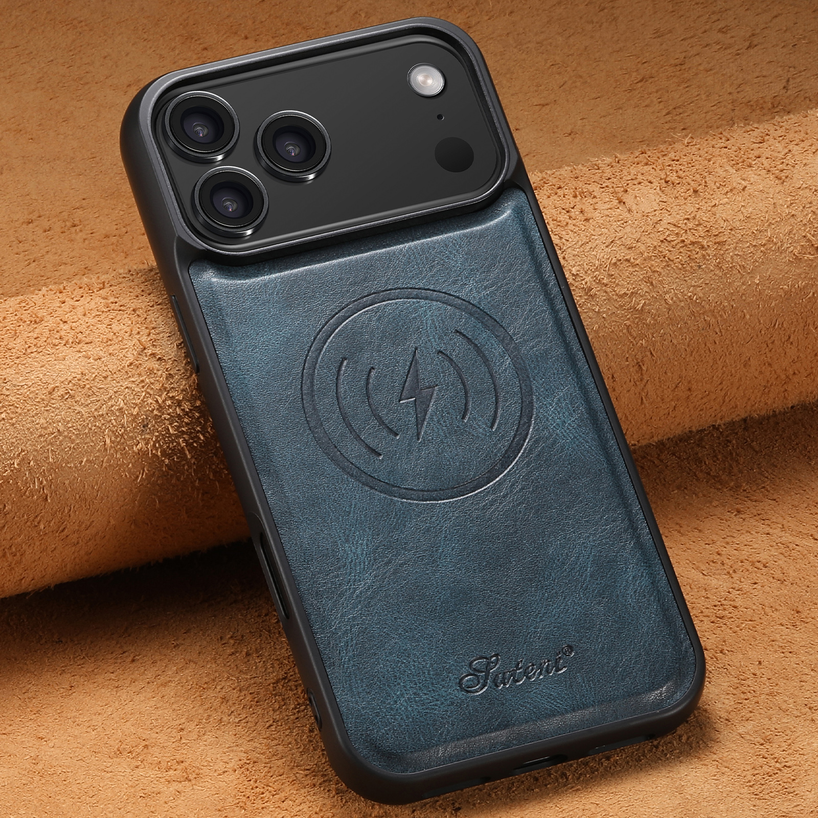 SUTENI H15DK Luxury Faux Leather Oil Wax Phone Case For iPhone 17 Pro Max 16 Plus 15 14 13 12
