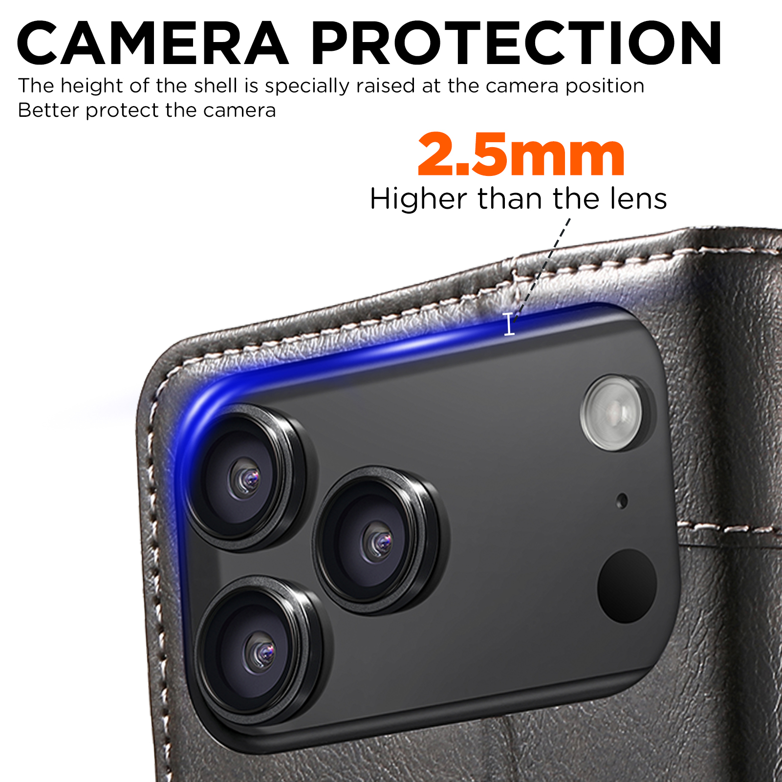 SUTENI BLK Phone Case Faux Leather Card Holder Stand Wallet Magnet Flip Cover For iPhone 17 Pro Max 16 Plus 15 14 13 12