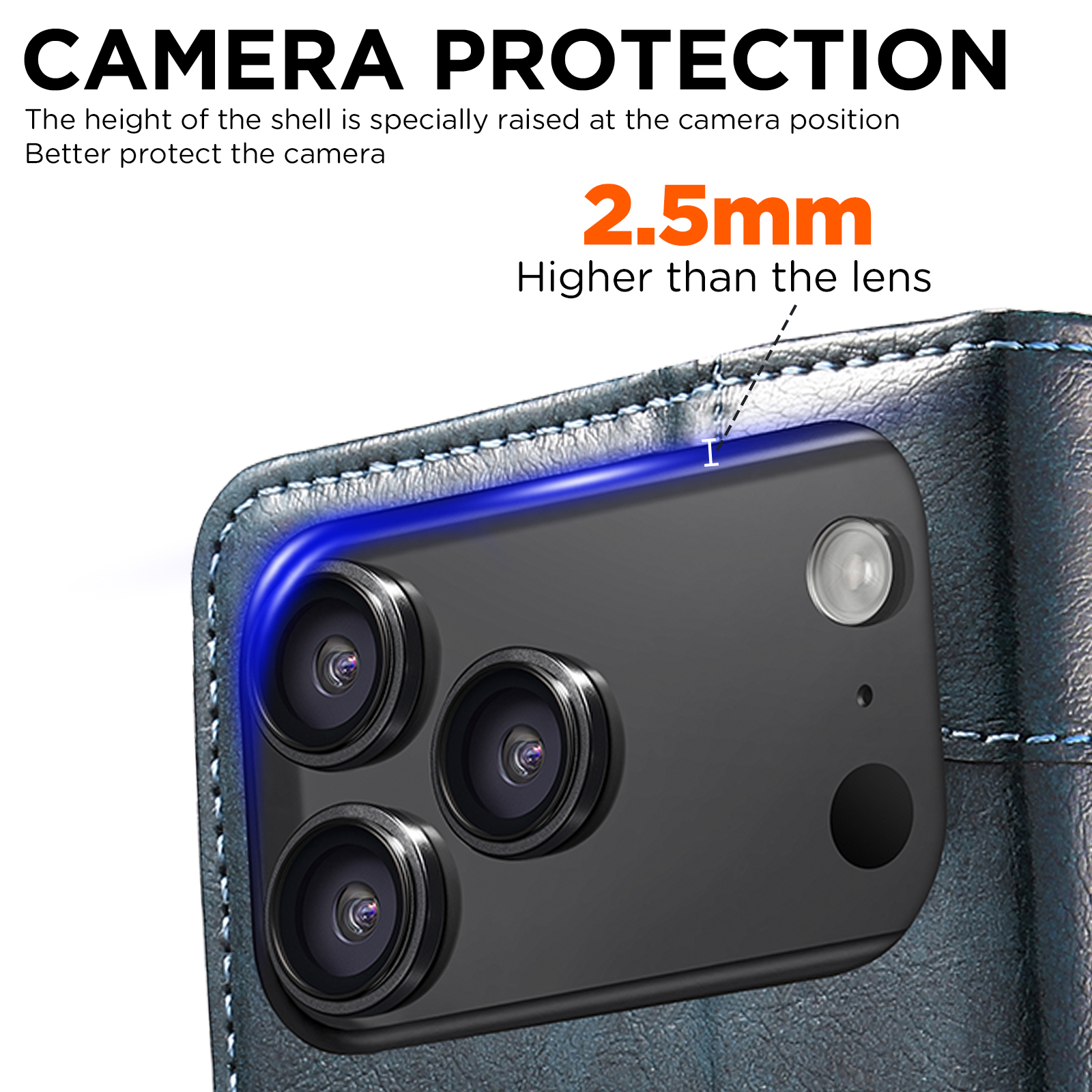 SUTENI BLK Phone Case Faux Leather Card Holder Stand Wallet Magnet Flip Cover For iPhone 17 Pro Max 16 Plus 15 14 13 12
