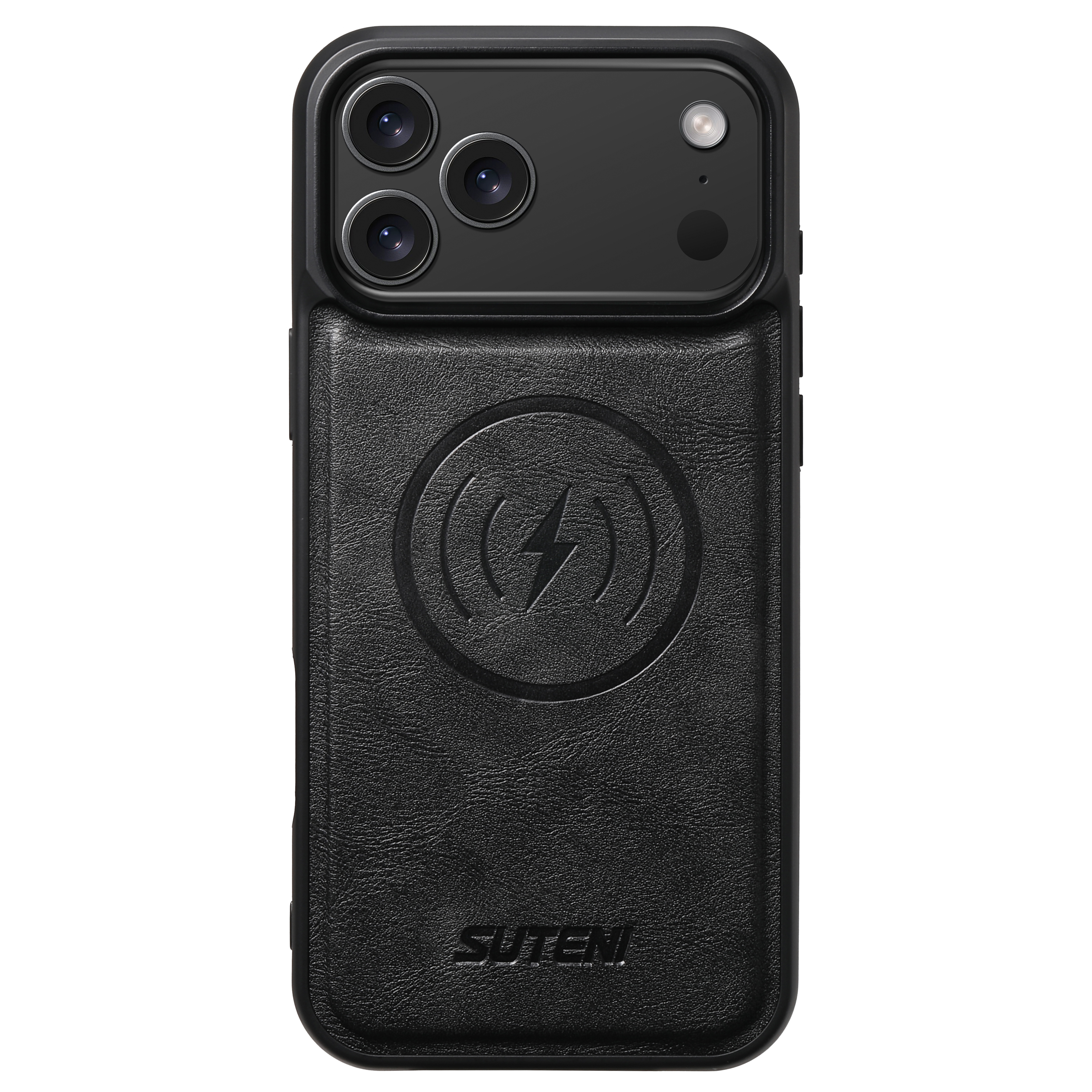 SUTENI G5 Frosted Feel Faux Leather Magnet Wireless Charging Phone Case For iPhone 17 Pro Max 16 Plus 15 14 13 12