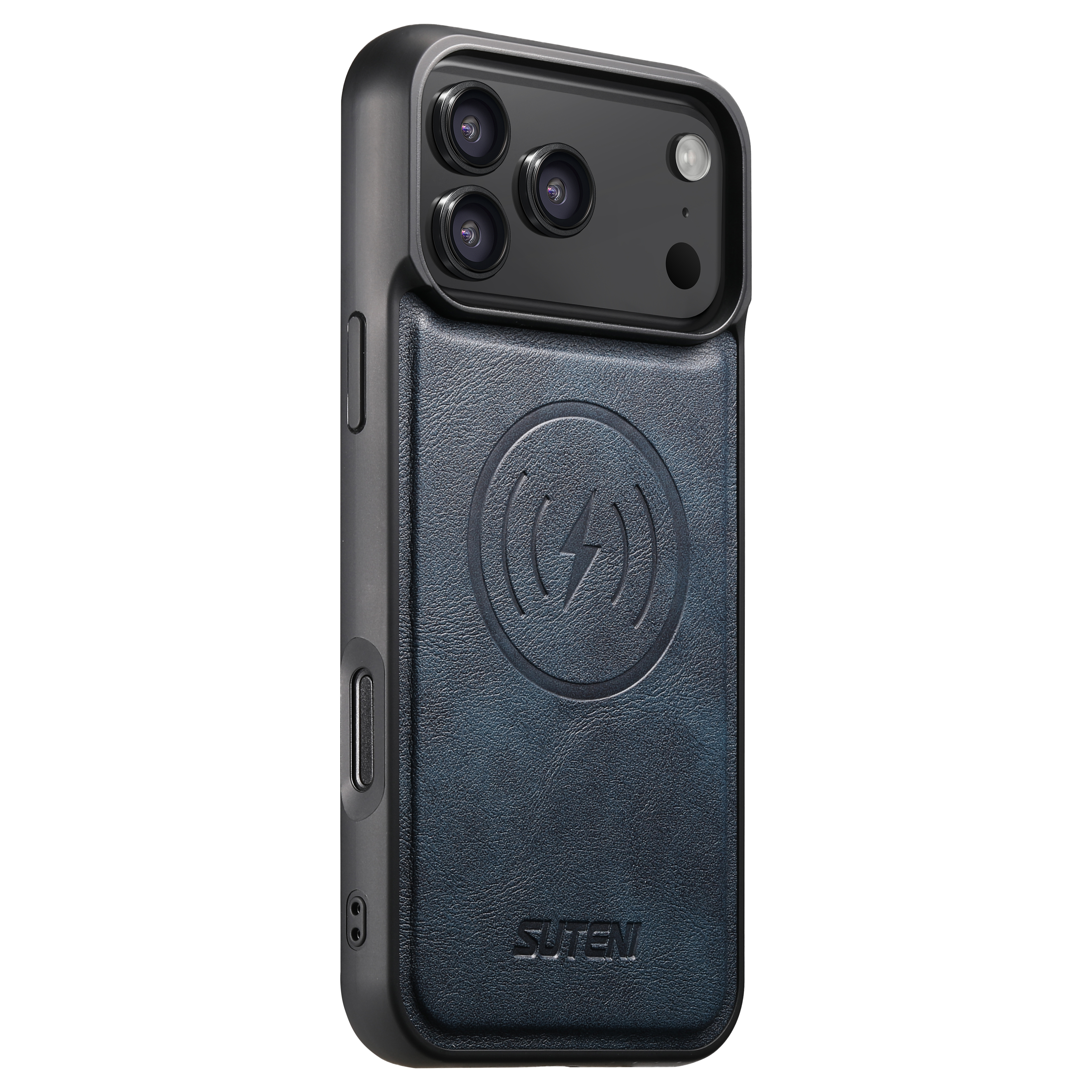SUTENI G5 Frosted Feel Faux Leather Magnet Wireless Charging Phone Case For iPhone 17 Pro Max 16 Plus 15 14 13 12