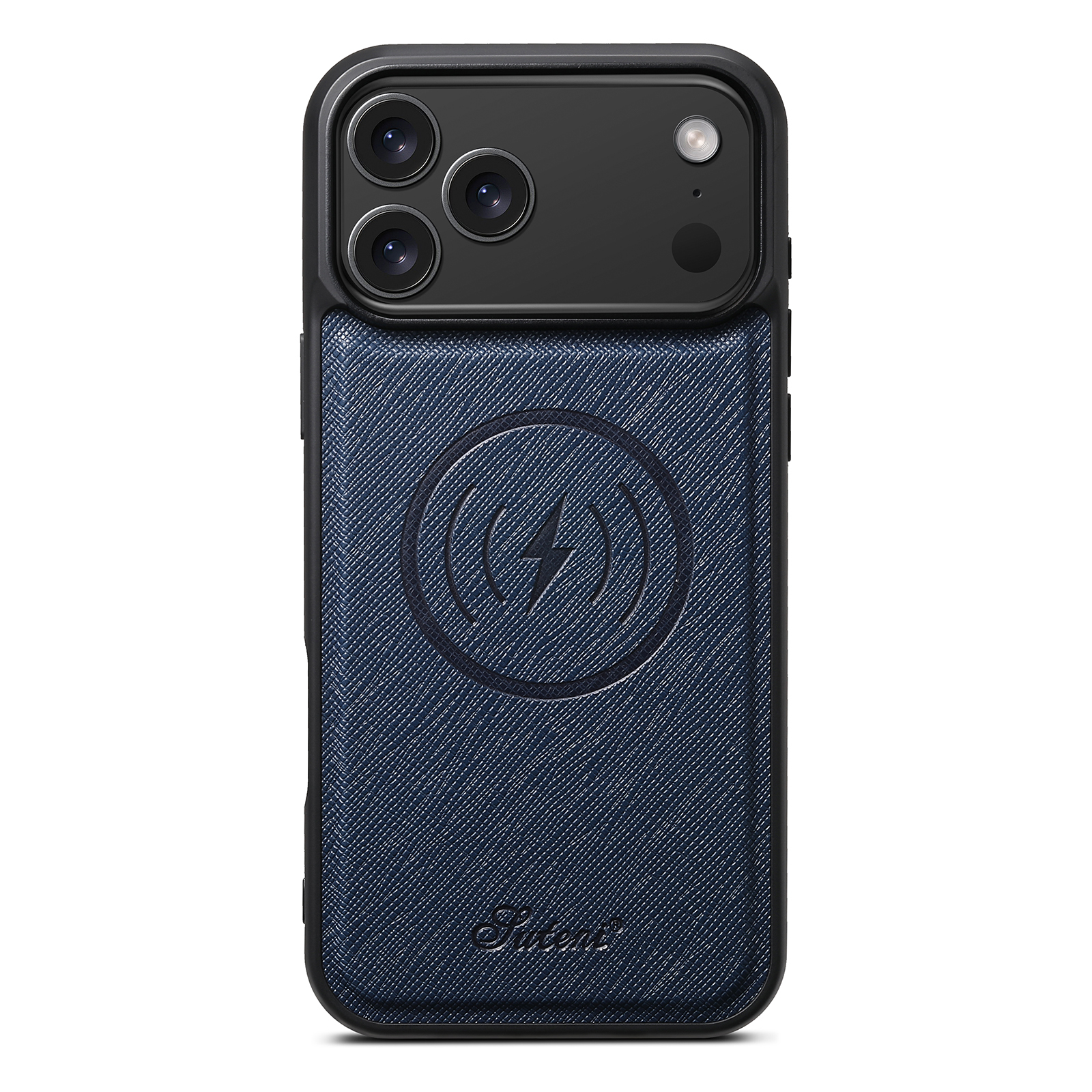 SUTENI H18SZ-DK Wireless Charging Phone Case Luxury Faux Leather Magnet For iPhone 17 Pro Max 16 Plus 15 14 13 12
