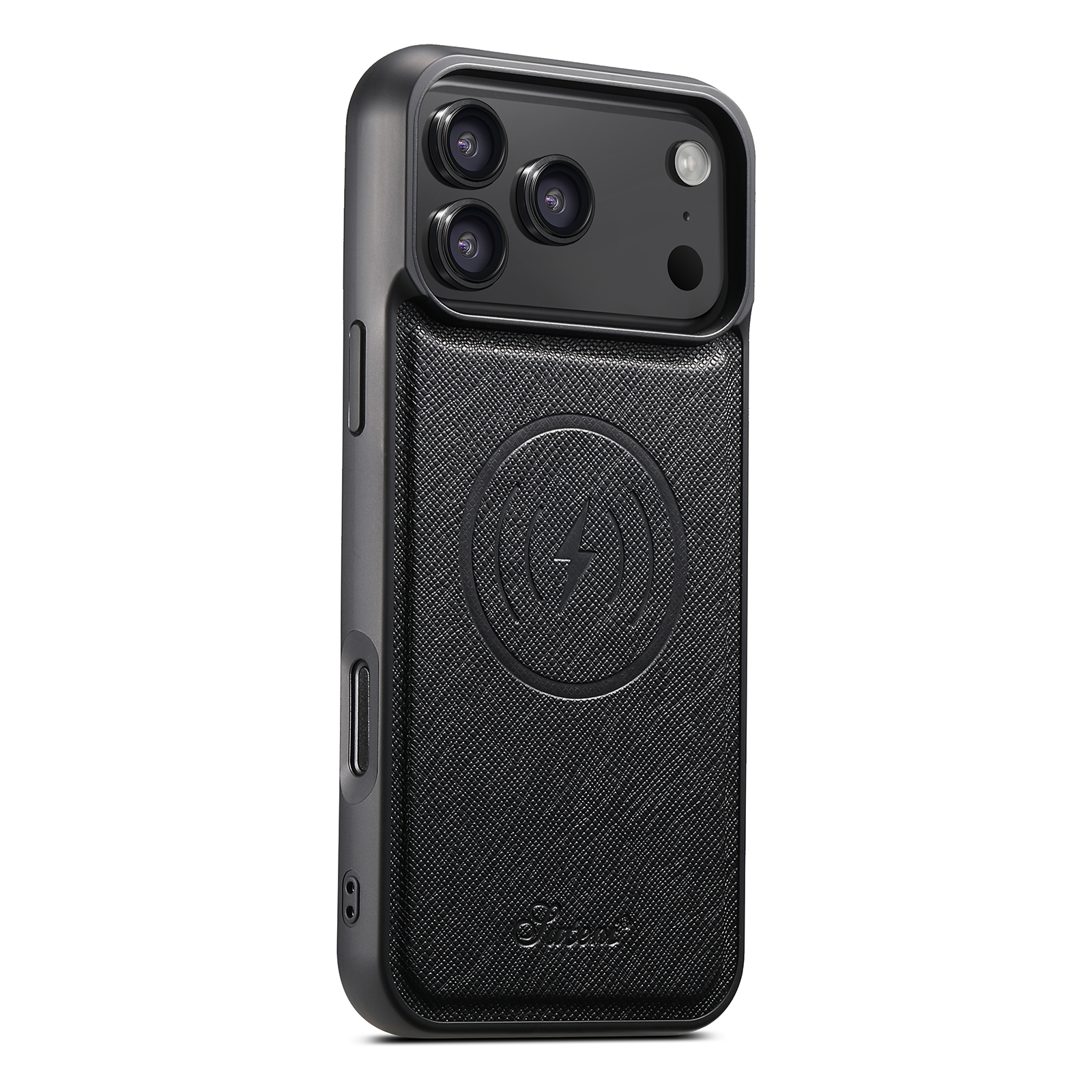 SUTENI H18SZ-DK Wireless Charging Phone Case Luxury Faux Leather Magnet For iPhone 17 Pro Max 16 Plus 15 14 13 12