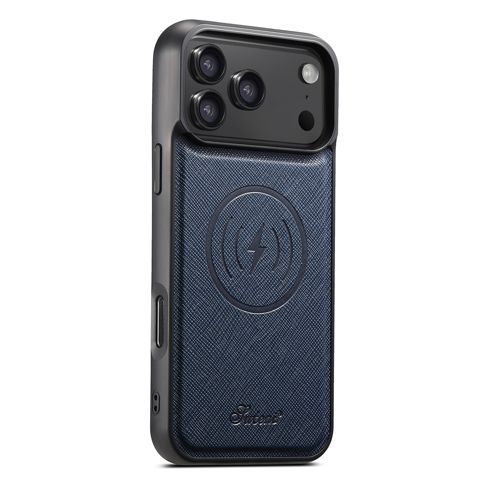 SUTENI H18SZ-DK Wireless Charging Phone Case Luxury Faux Leather Magnet For iPhone 17 Pro Max 16 Plus 15 14 13 12