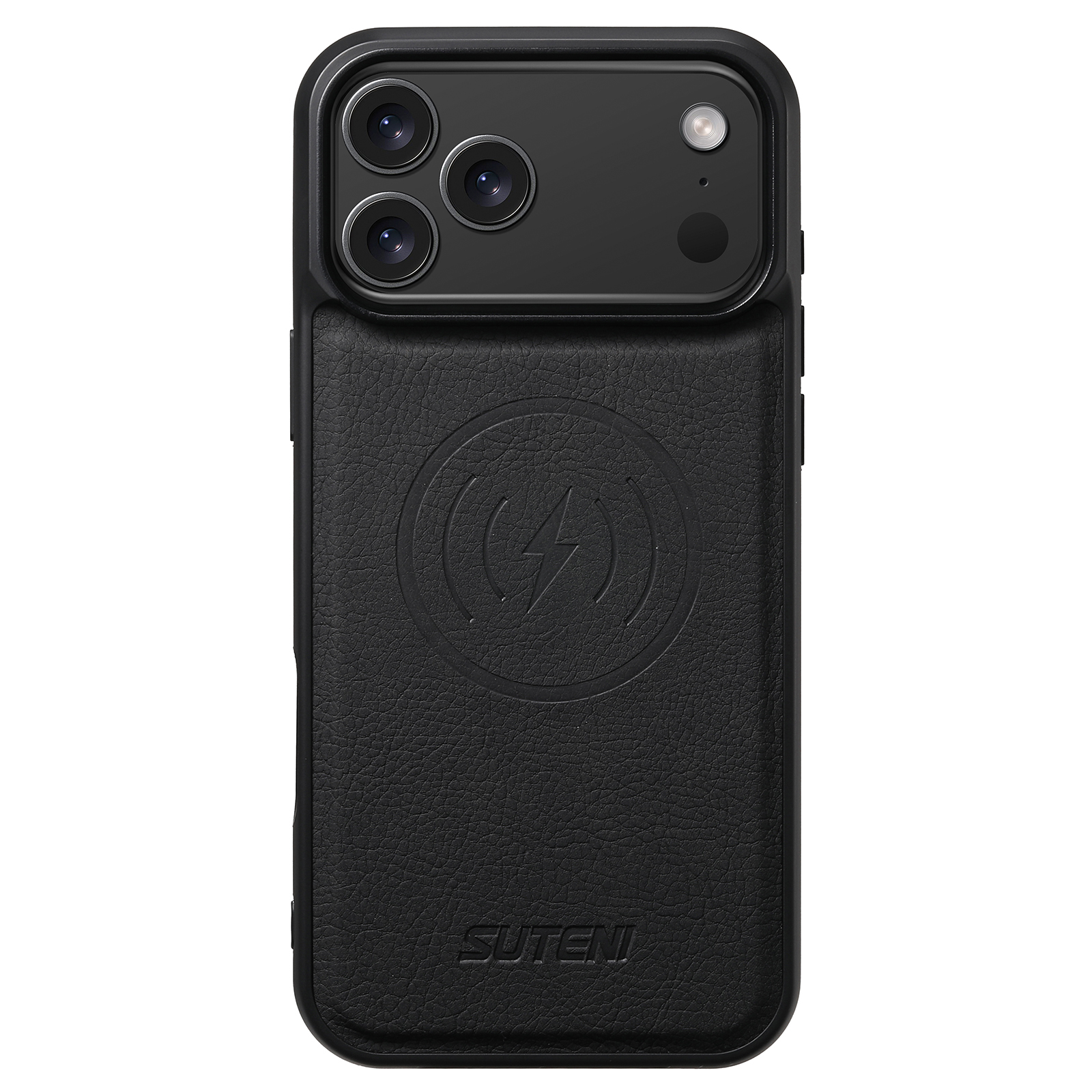 SUTENI G5LZ Frosted Feel Faux Leather Magnet Wireless Charging Phone Case For iPhone 17 Pro Max 16 Plus 15 14 13