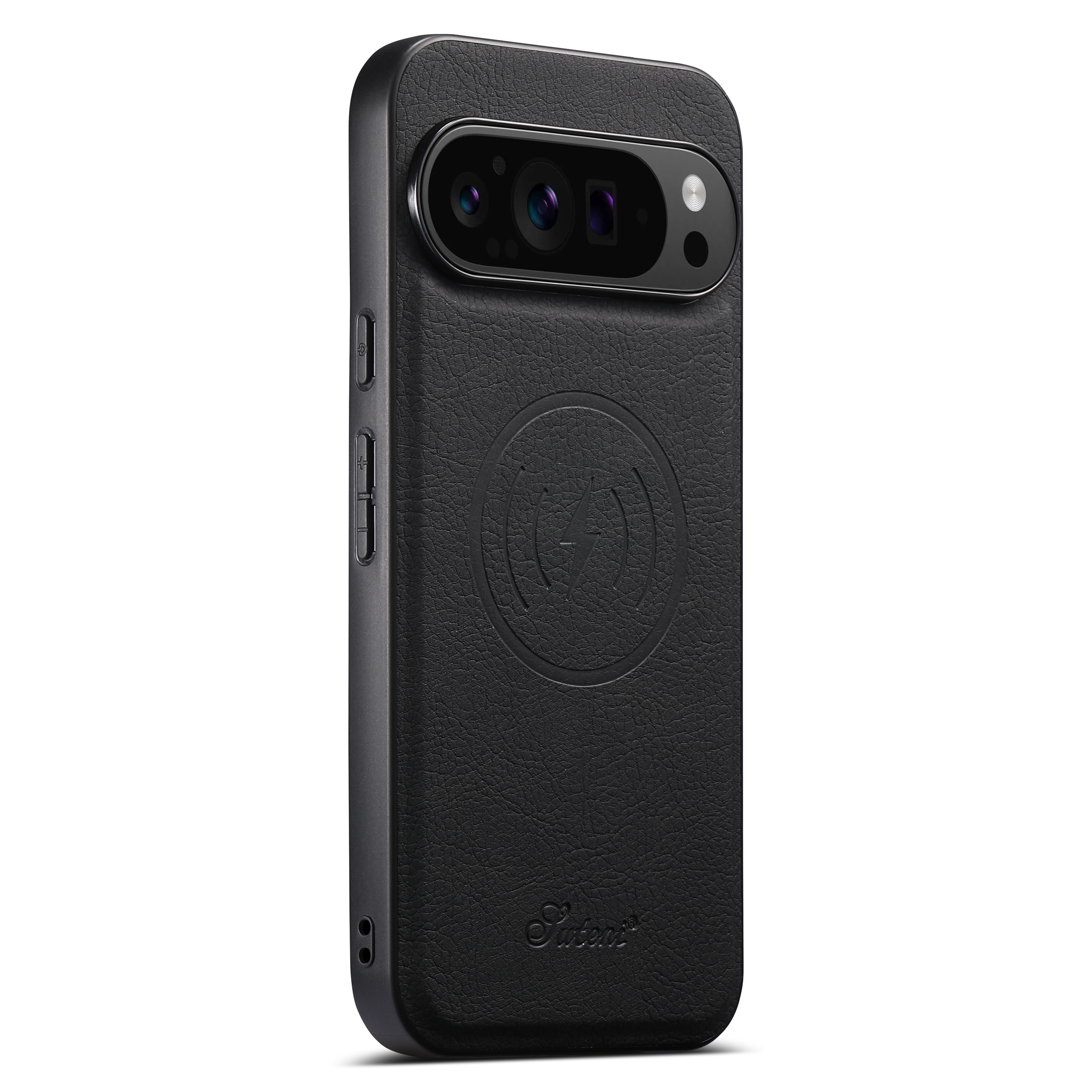 SUTENI H17LZ Magnet Wireless Charging Card Holder Stand Luxury Faux Leather Phone Case For Google Pixel 10ProXL 9 8A 7 6