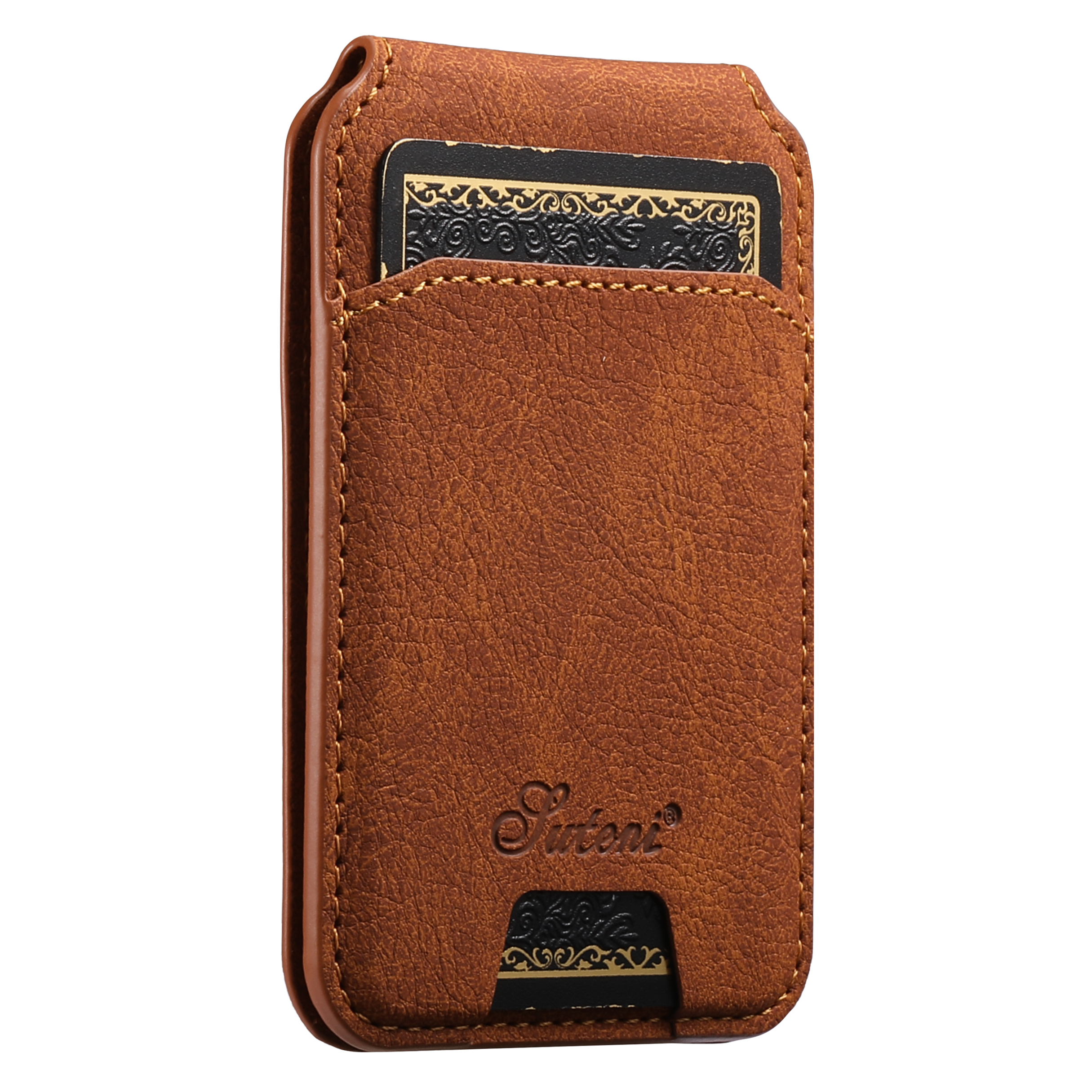 SUTENI H16 Wireless Charging Phone Case Magnet Card Holder Stand Faux Leather For Google Pixel 10ProXL 9 8A 7 6