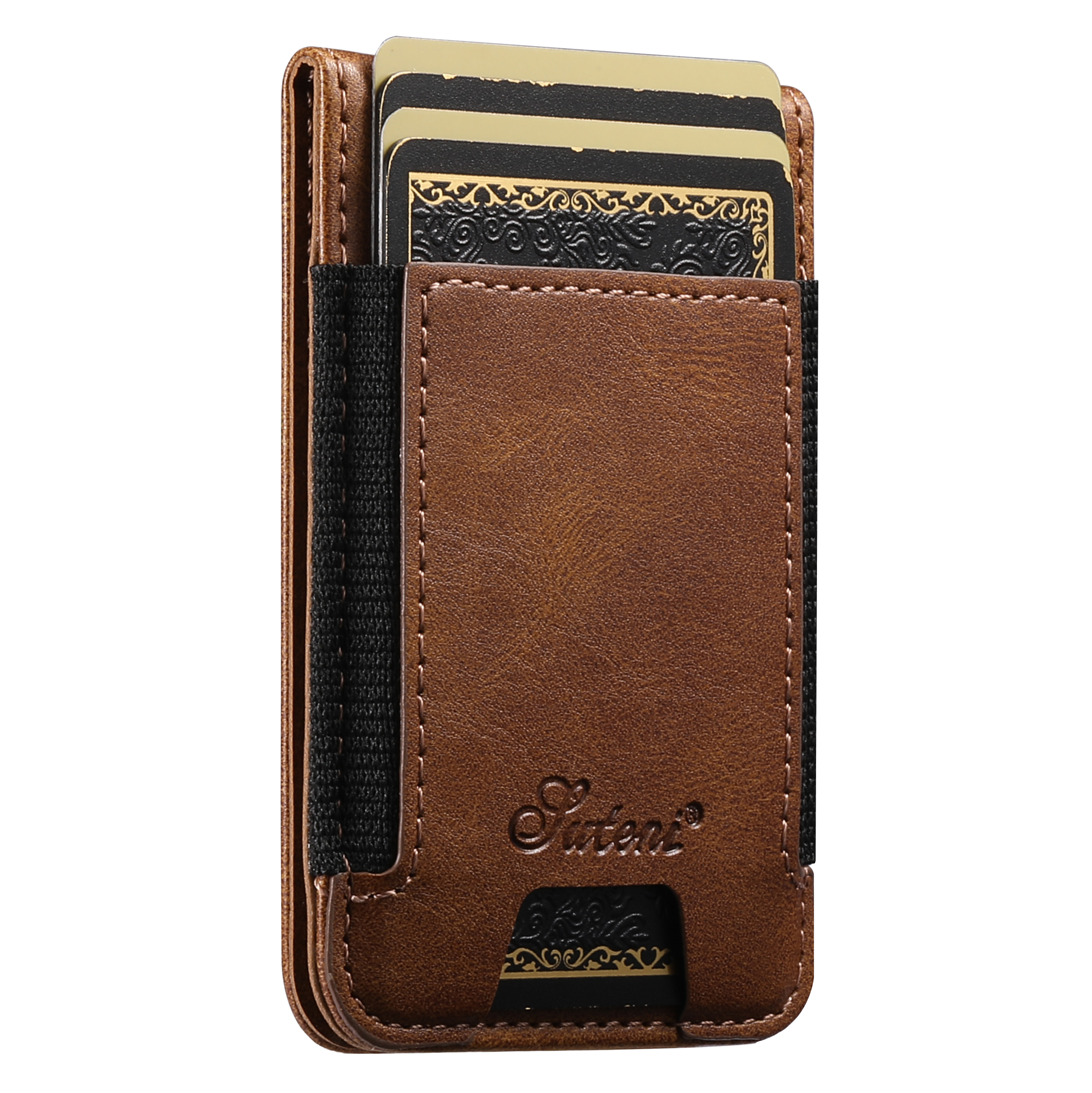 SUTENI H17YL Faux Leather Phone Case Wireless Charging Magnet Card Holder Stand For Google Pixel 10ProXL 9 8A 7 6