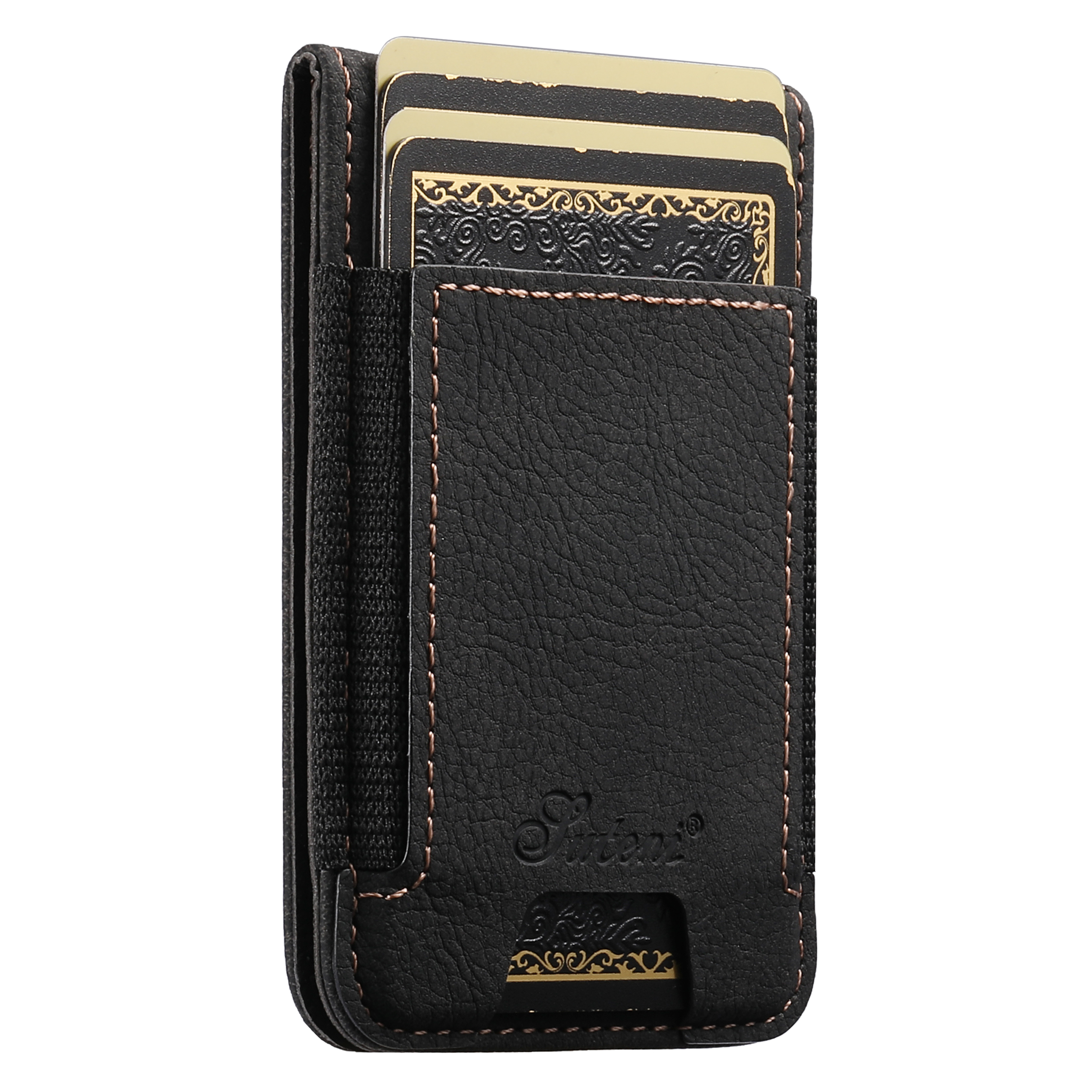 SUTENI H17LZ Magnet Wireless Charging Card Holder Stand Luxury Faux Leather Phone Case For Google Pixel 10ProXL 9 8A 7 6