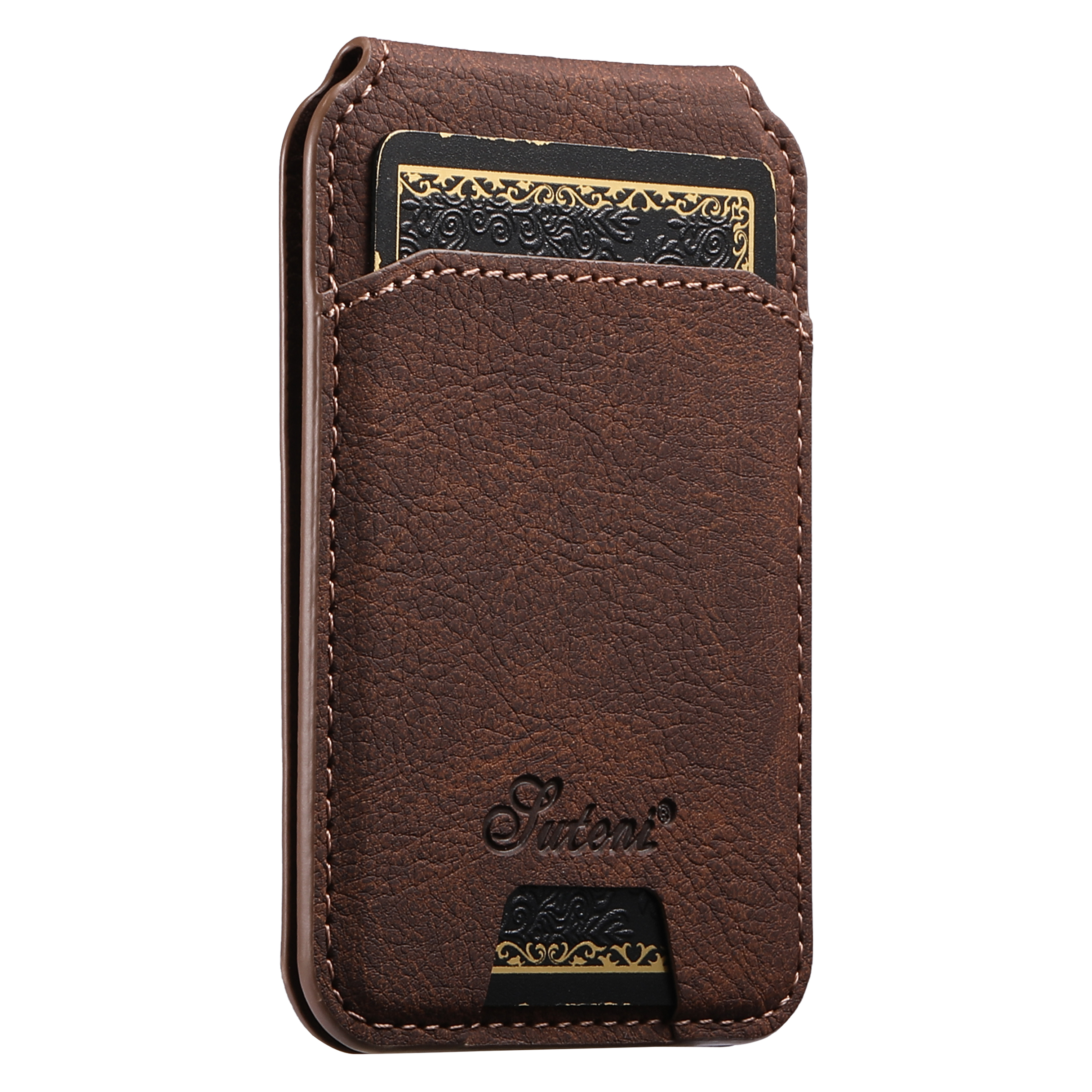 SUTENI H16 Wireless Charging Phone Case Magnet Card Holder Stand Faux Leather For Google Pixel 10ProXL 9 8A 7 6