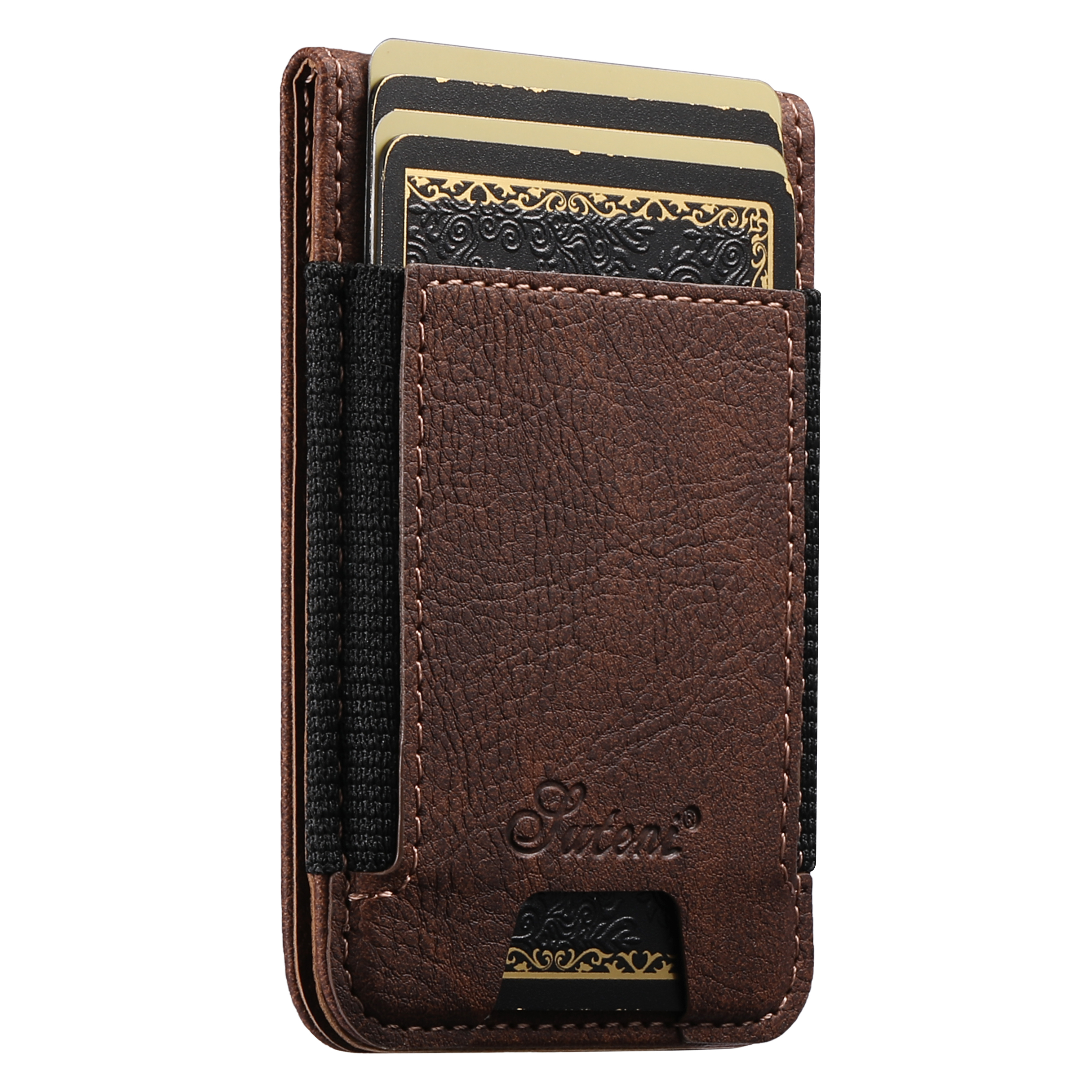 SUTENI H17LZ Magnet Wireless Charging Card Holder Stand Luxury Faux Leather Phone Case For Google Pixel 10ProXL 9 8A 7 6