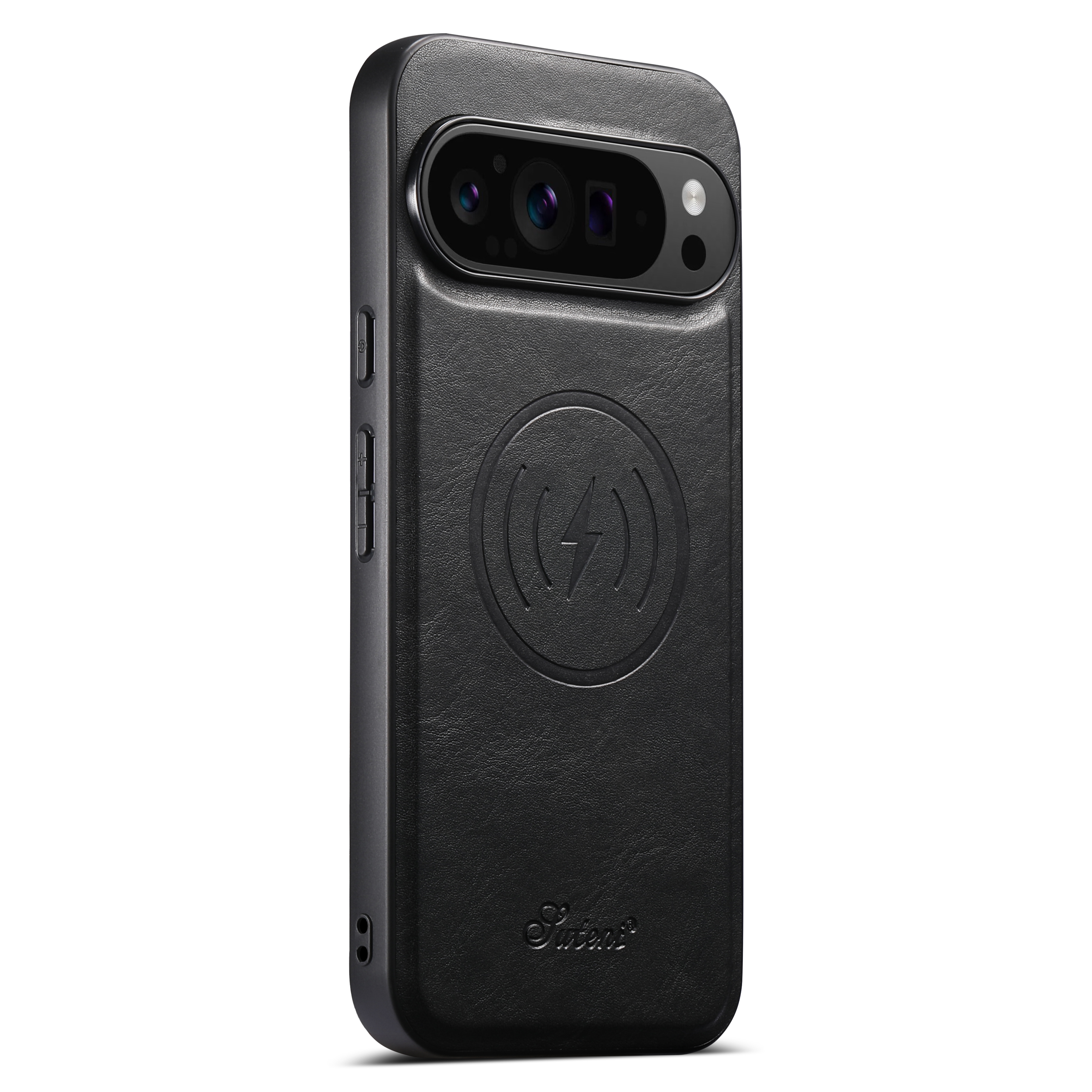SUTENI H15DK Luxury Faux Leather Oil Wax Phone Case Magnet Wireless Charging For Google Pixel 10ProXL 9 8A 7 6