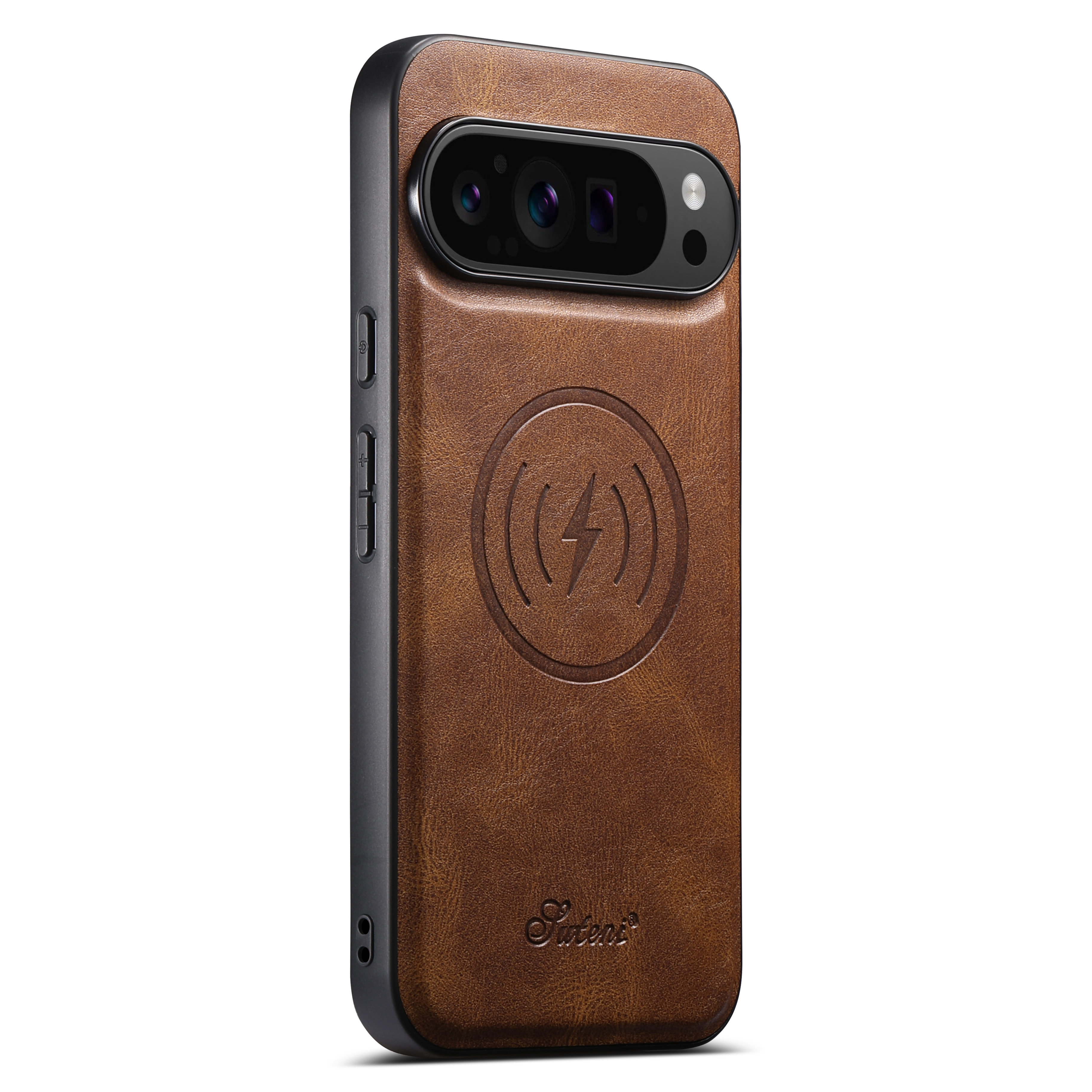 SUTENI H15 Wireless Charging Faux Leather Magnet Card Holder Stand Picture frame Phone Case For Google Pixel 10ProXL 9 8A 7 6