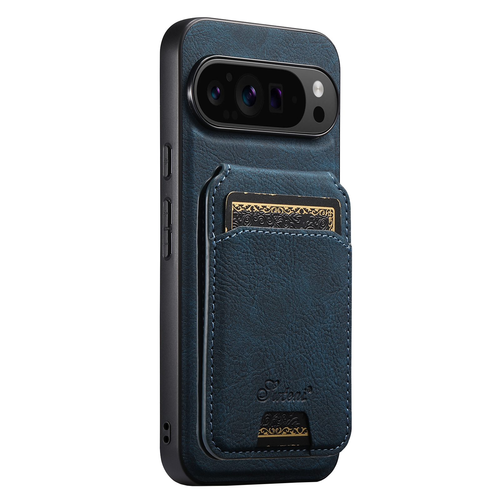 SUTENI H16 Wireless Charging Phone Case Magnet Card Holder Stand Faux Leather For Google Pixel 10ProXL 9 8A 7 6