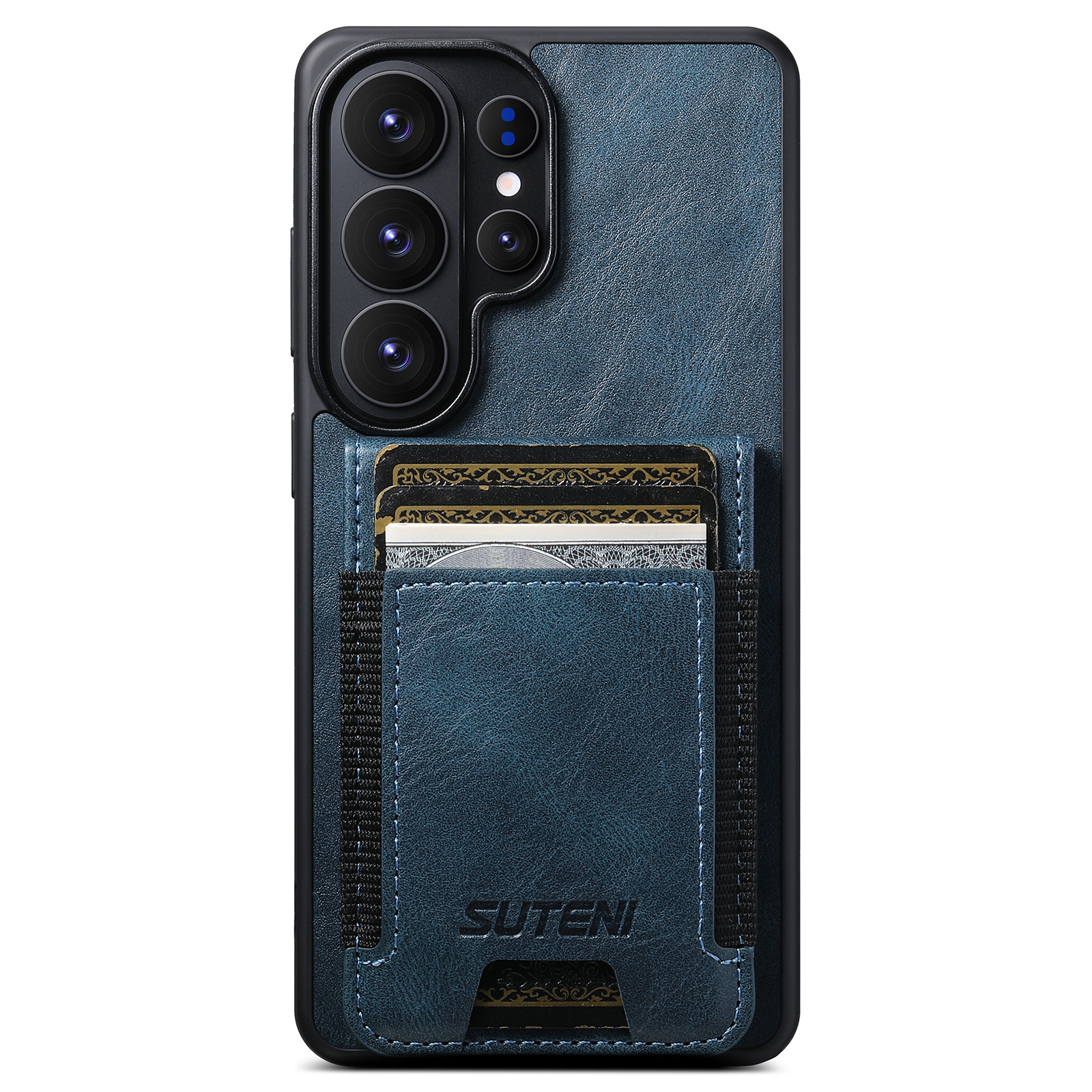 SUTENI H03YL Card Holder Phone Case Luxury Faux Leather Stand For Samsung Galaxy S26 Ultra S25 Plus S24 S23 S22 Note20