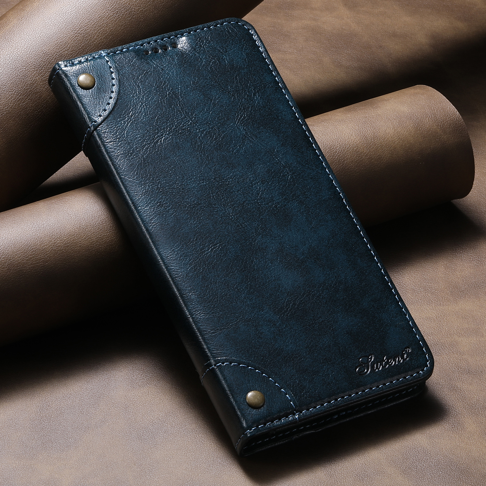 SUTENI BLK Phone Case Faux Leather Card Holder Stand Wallet Magnet Flip Cover For Samsung Galaxy S26 Ultra S25 Plus S24 S23 S22 Note20