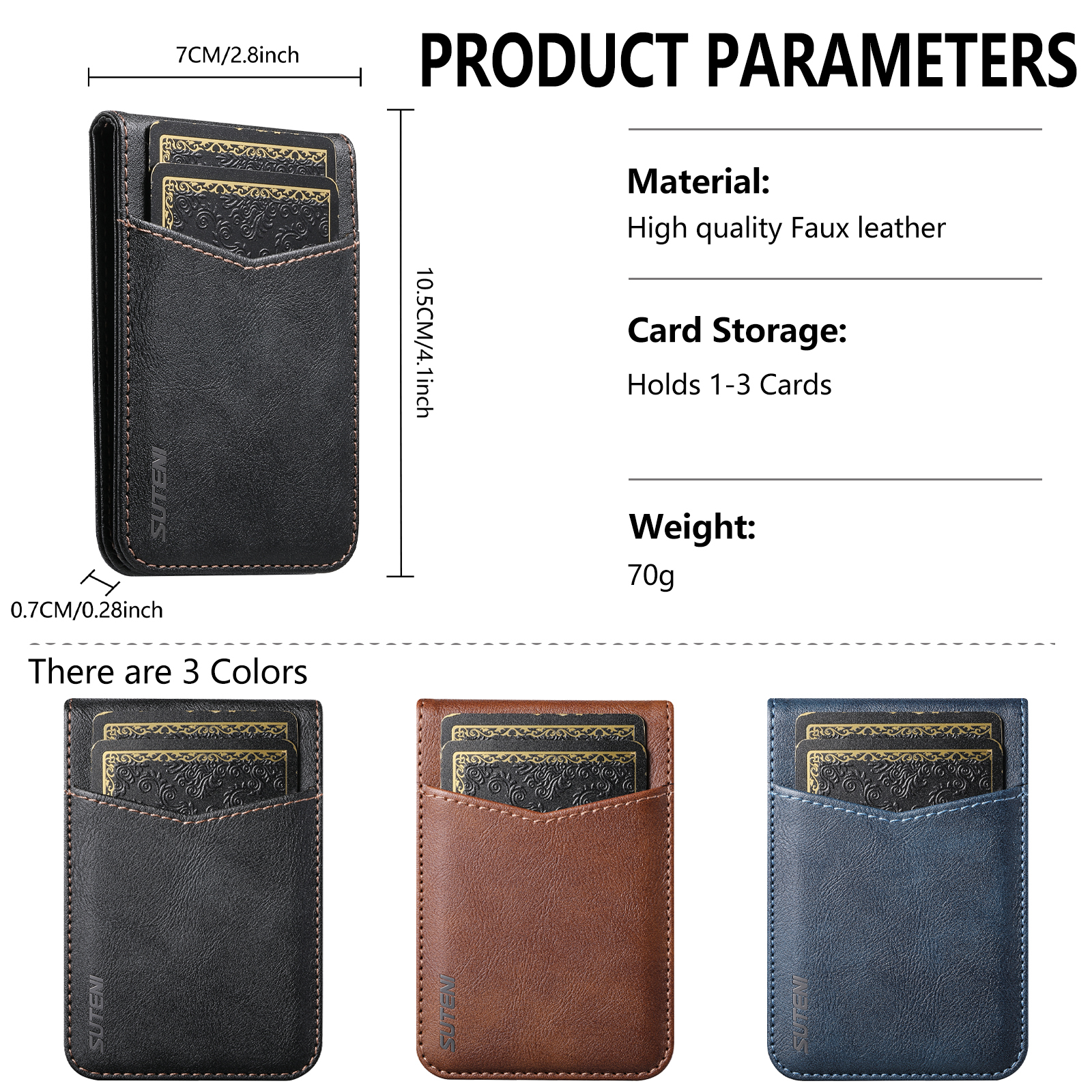 SUTENI S5 Mobile Phone Stand Magnet Flip Pocket Card Holder Storage Luxury Faux Leather Bottle Opener Bag Wallet