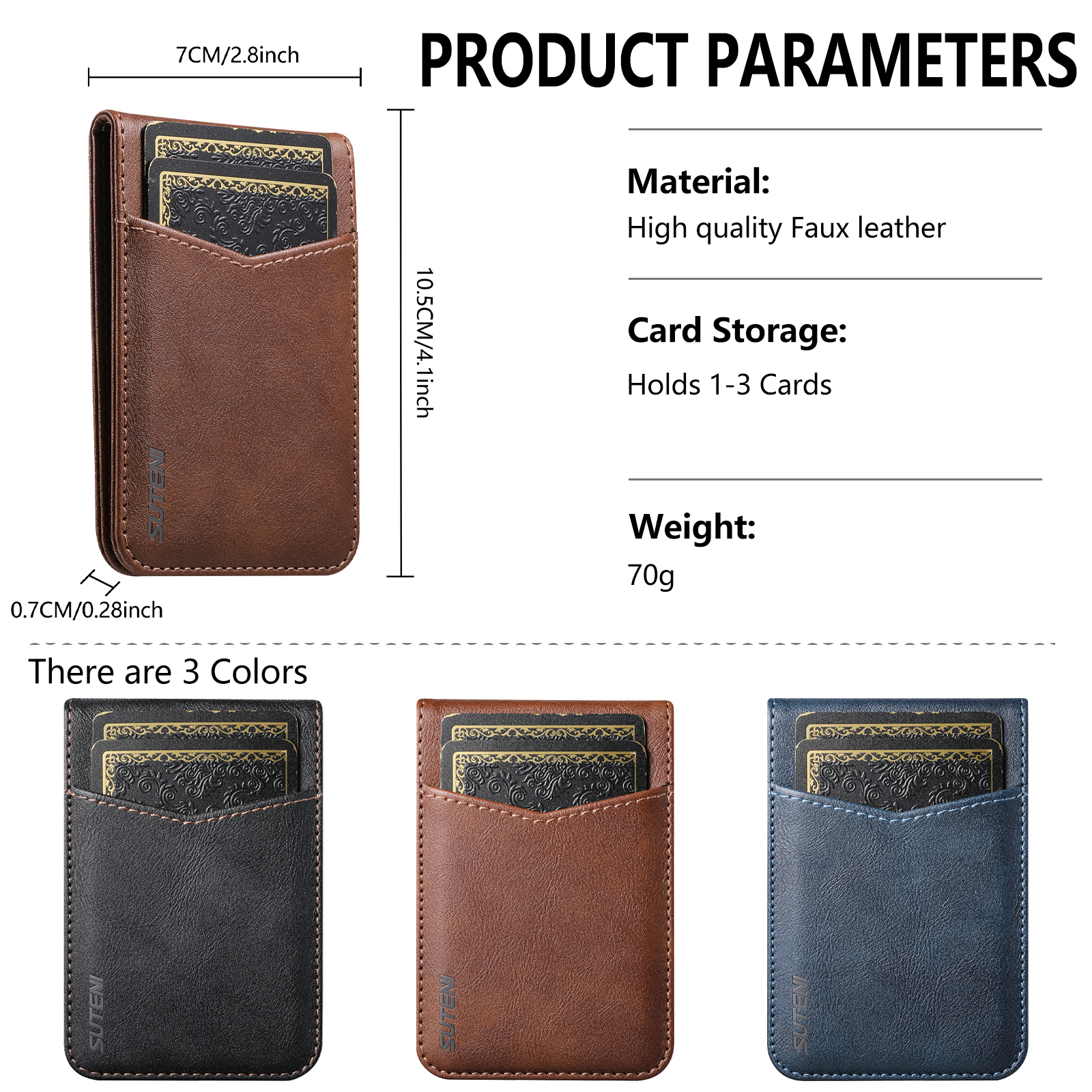 SUTENI S5 Mobile Phone Stand Magnet Flip Pocket Card Holder Storage Luxury Faux Leather Bottle Opener Bag Wallet