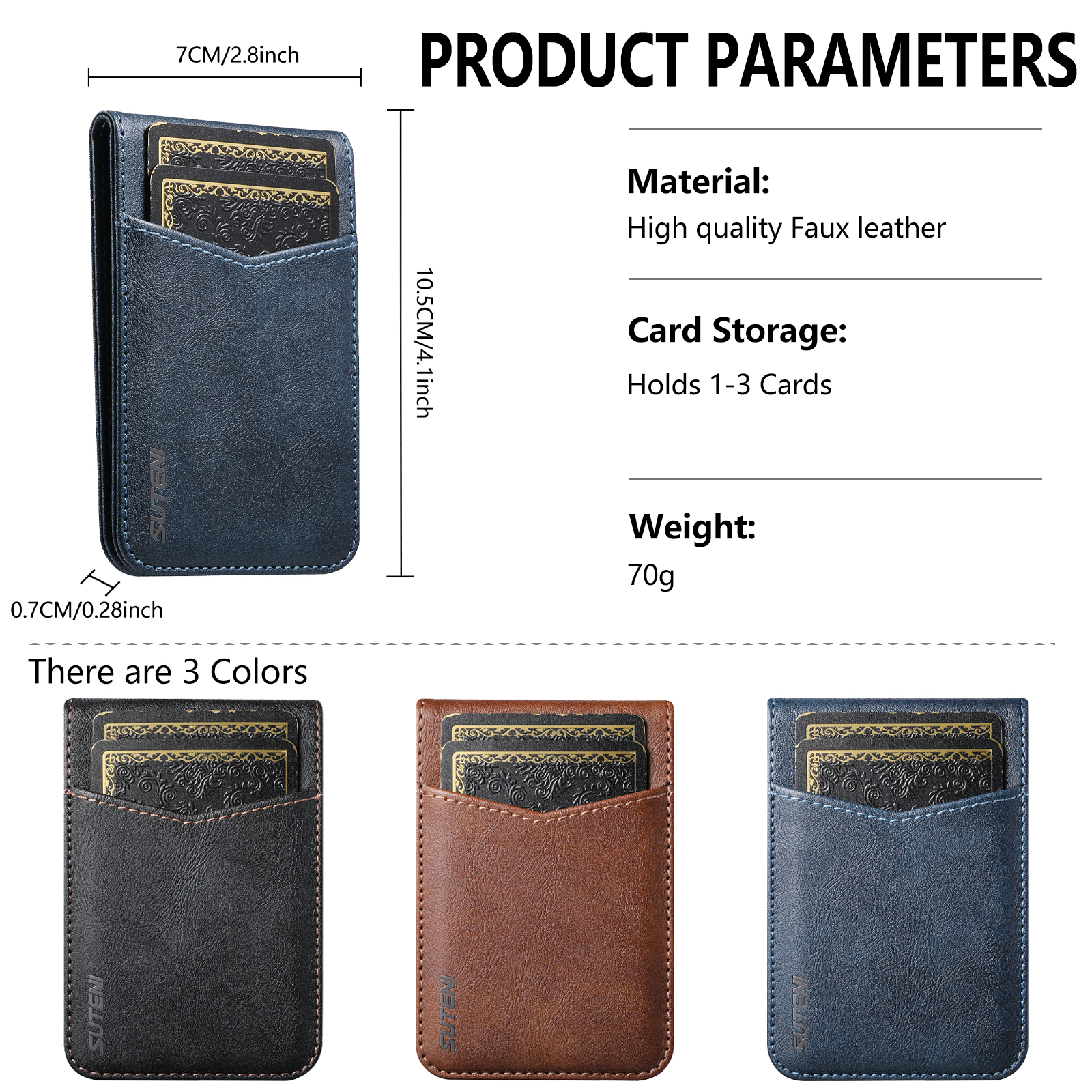 SUTENI S5 Mobile Phone Stand Magnet Flip Pocket Card Holder Storage Luxury Faux Leather Bottle Opener Bag Wallet