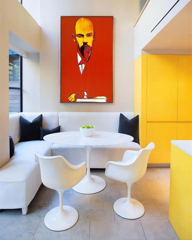Warhol Style Lenin Portrait – Hand-Painted Pop Art Oil Painting on Canvas 230AA