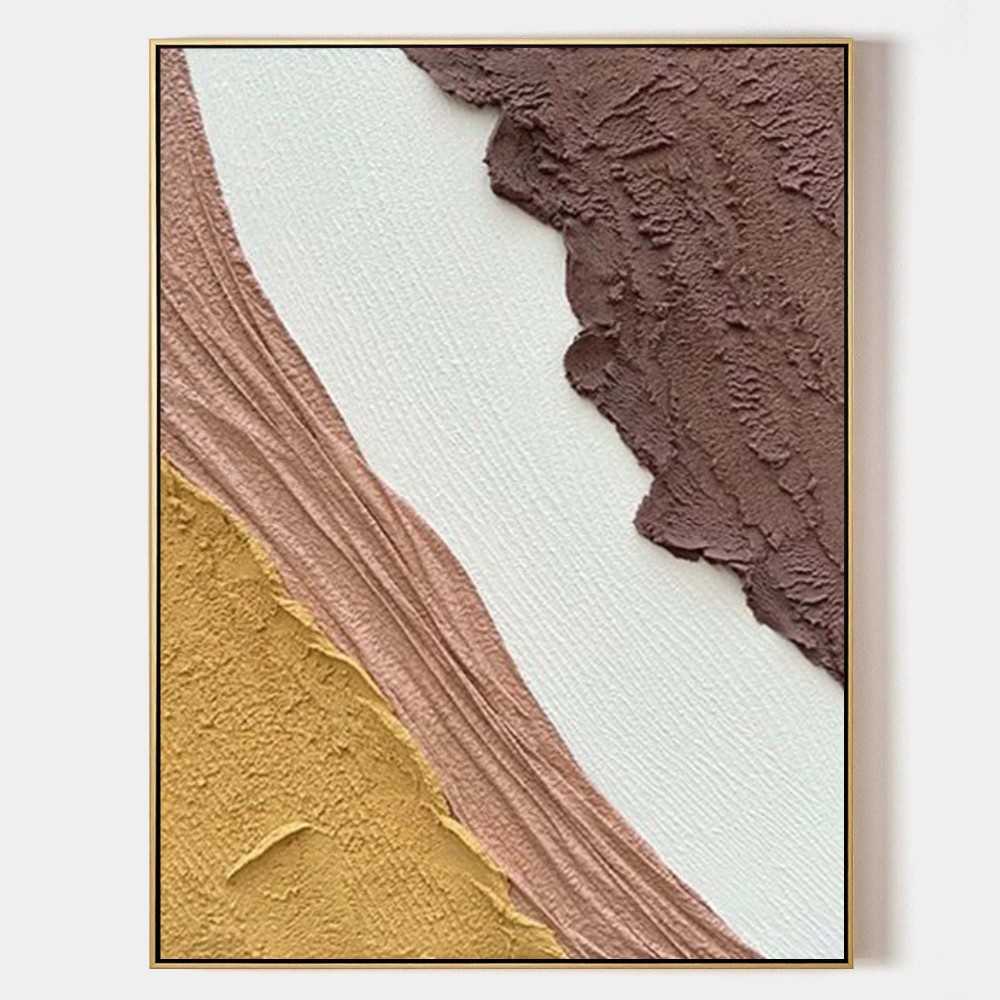 Hand-Painted Abstract Textured Oil Painting on Canvas 289AA