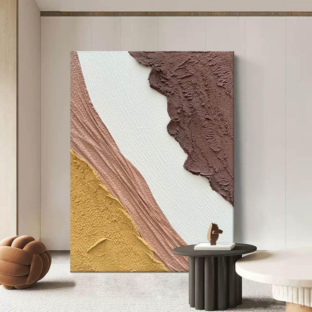 Hand-Painted Abstract Textured Oil Painting on Canvas 289AA