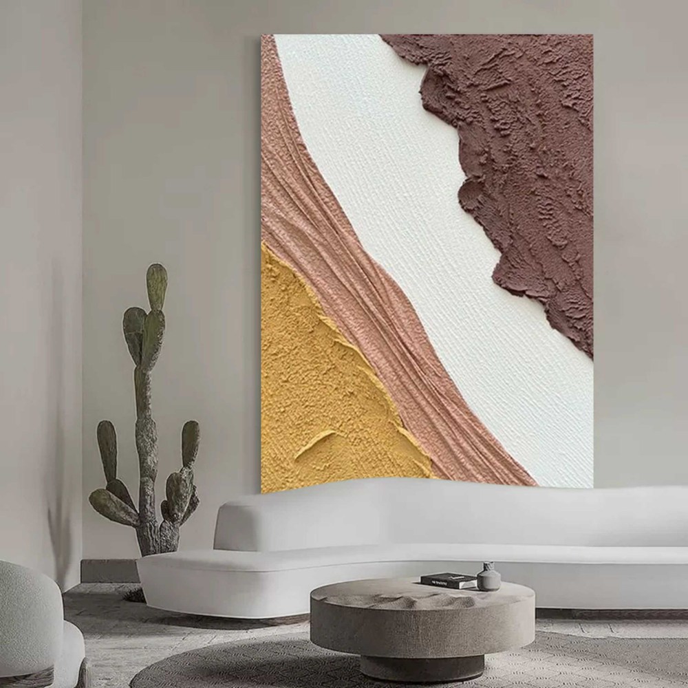 Hand-Painted Abstract Textured Oil Painting on Canvas 289AA