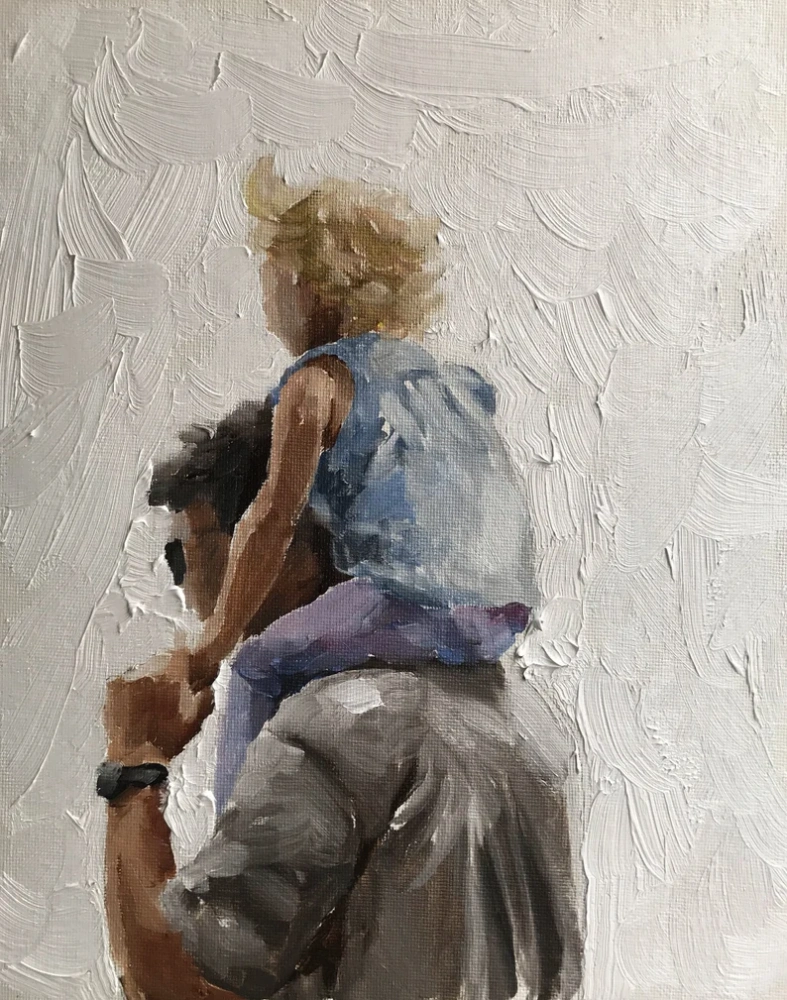 Custom Hand-Painted Impressionist Portrait from Photo ,Impressionist / Modern Figurative Style