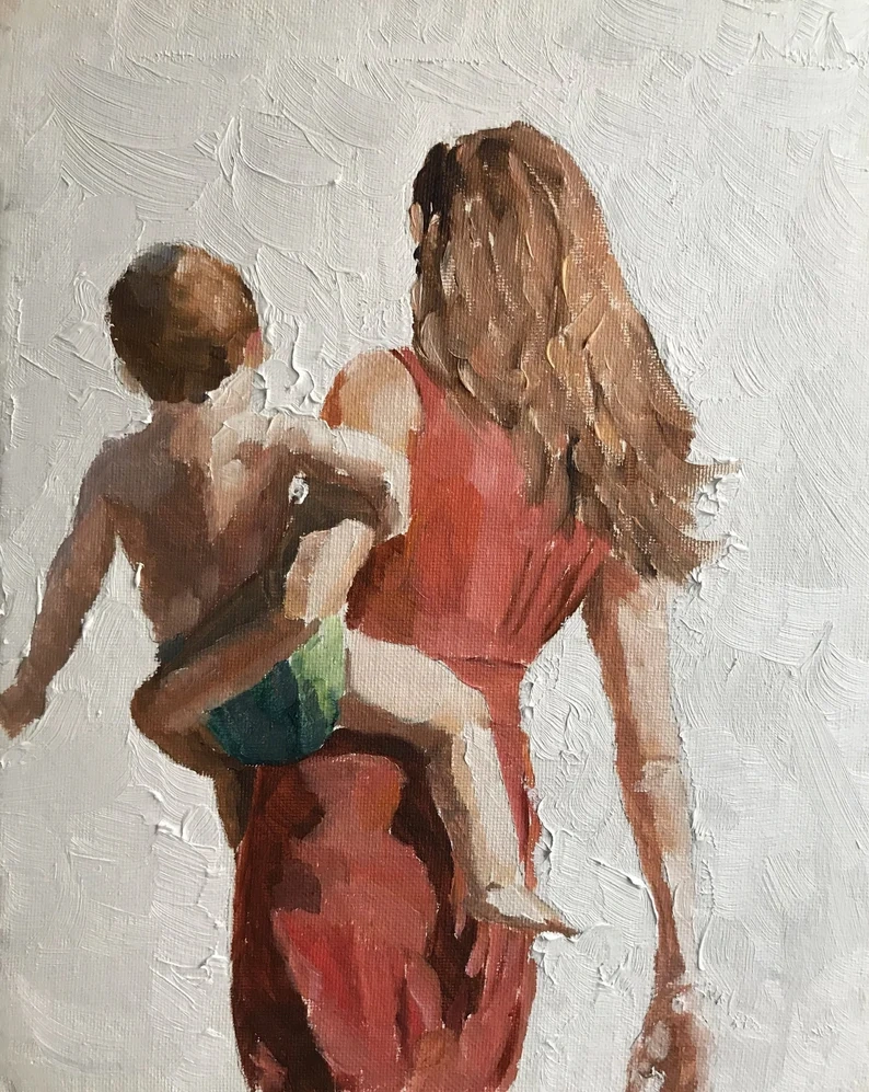 Custom Hand-Painted Impressionist Portrait from Photo ,Impressionist / Modern Figurative Style