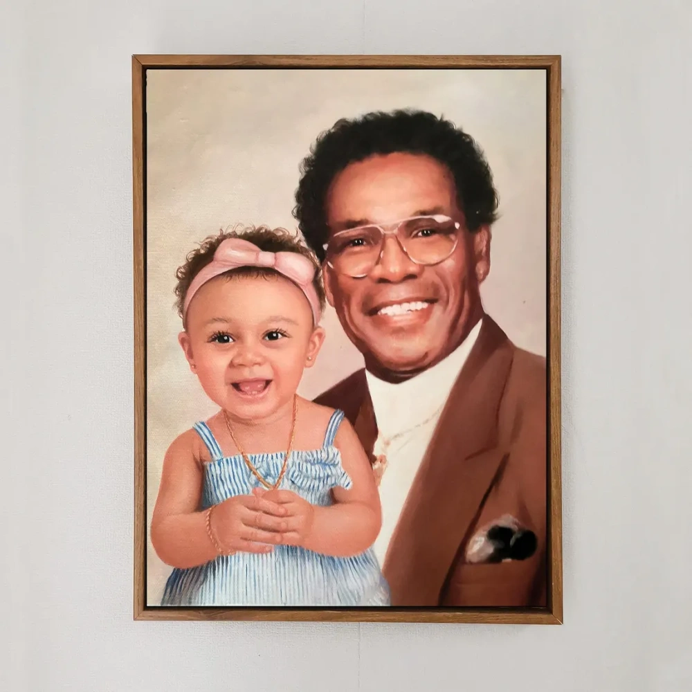 Custom Composite Oil Painting from Multiple Photos – Hand-Painted Personalized Art