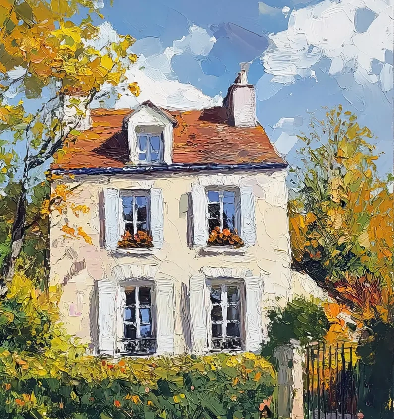 Custom House Oil Painting from Photo – Impressionist Style