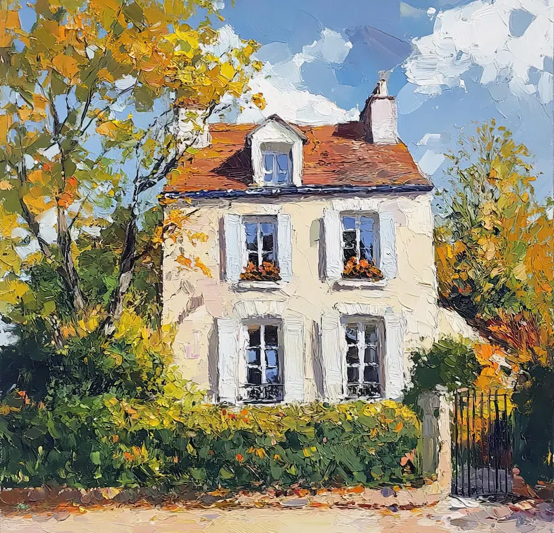 Custom House Oil Painting from Photo – Impressionist Style