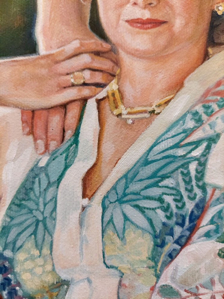 Custom Parents Oil Portrait from Photo | Hand-Painted Couple & Family Painting