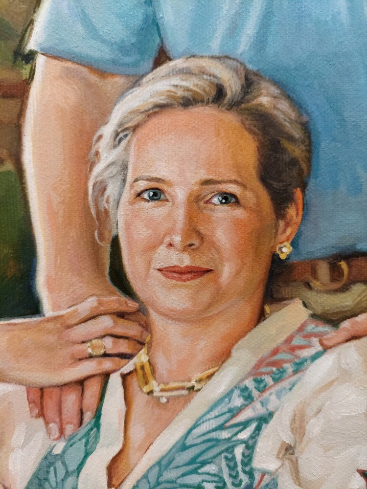 Custom Parents Oil Portrait from Photo | Hand-Painted Couple & Family Painting