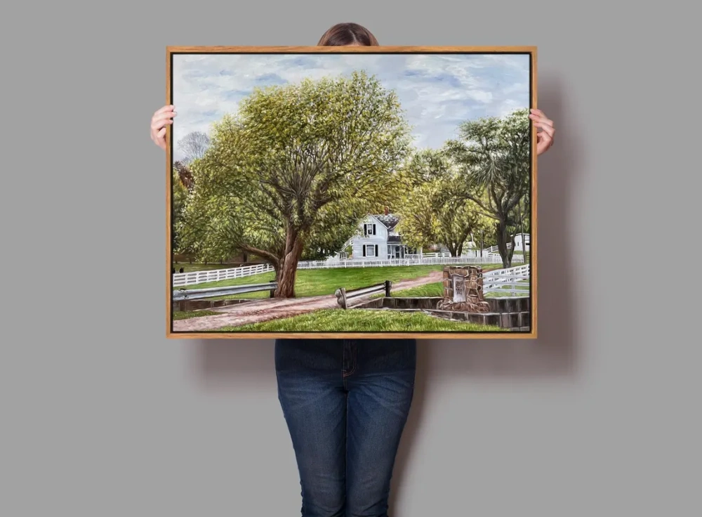Custom Realistic Landscape Oil Painting from Your Photo | Hand-Painted Home & Nature Scene