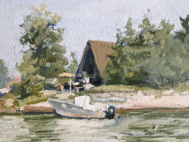 Custom Impressionist Landscape Oil Painting from Your Photo