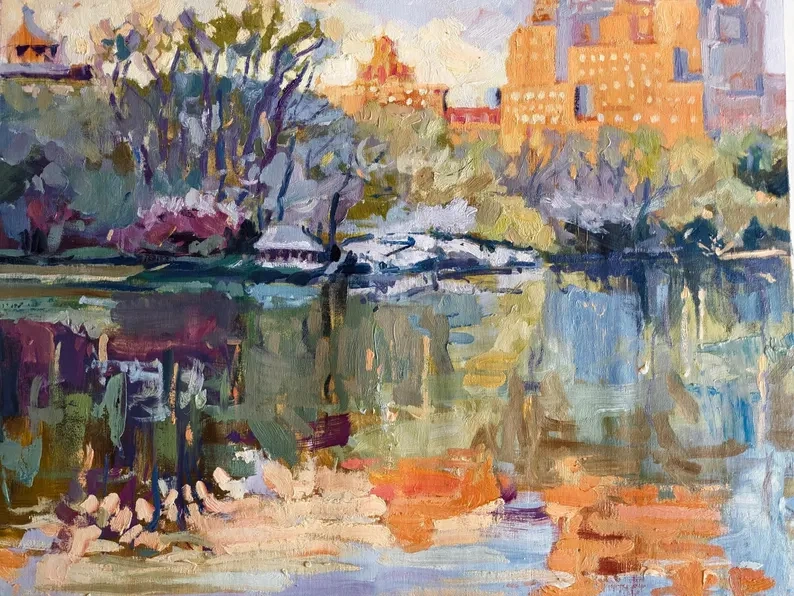 Custom Impressionist Landscape Oil Painting from Your Photo