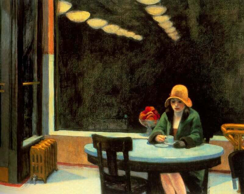 Automat, 1927 by Edward Hopper Oil Painting reproduction