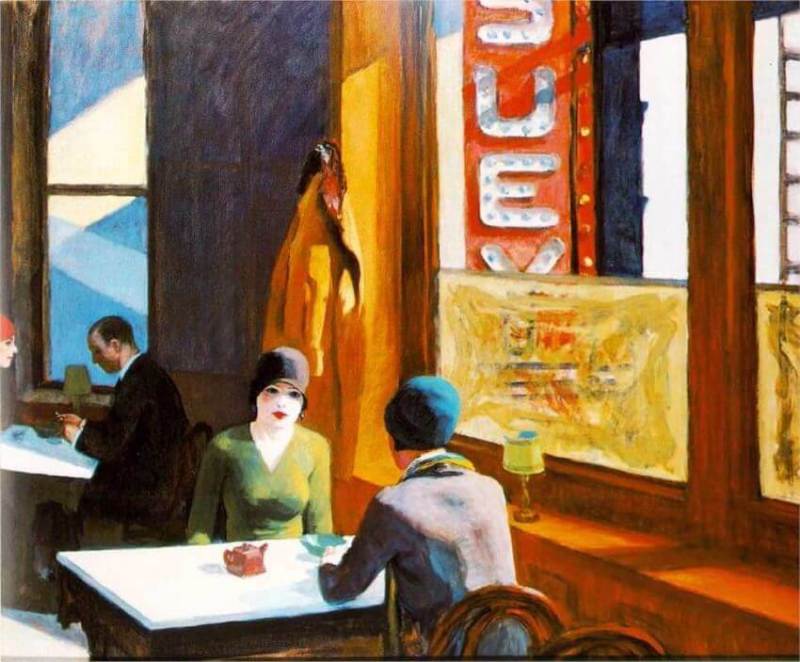 Chop Suey, 1929  by Edward Hopper Oil Painting reproduction